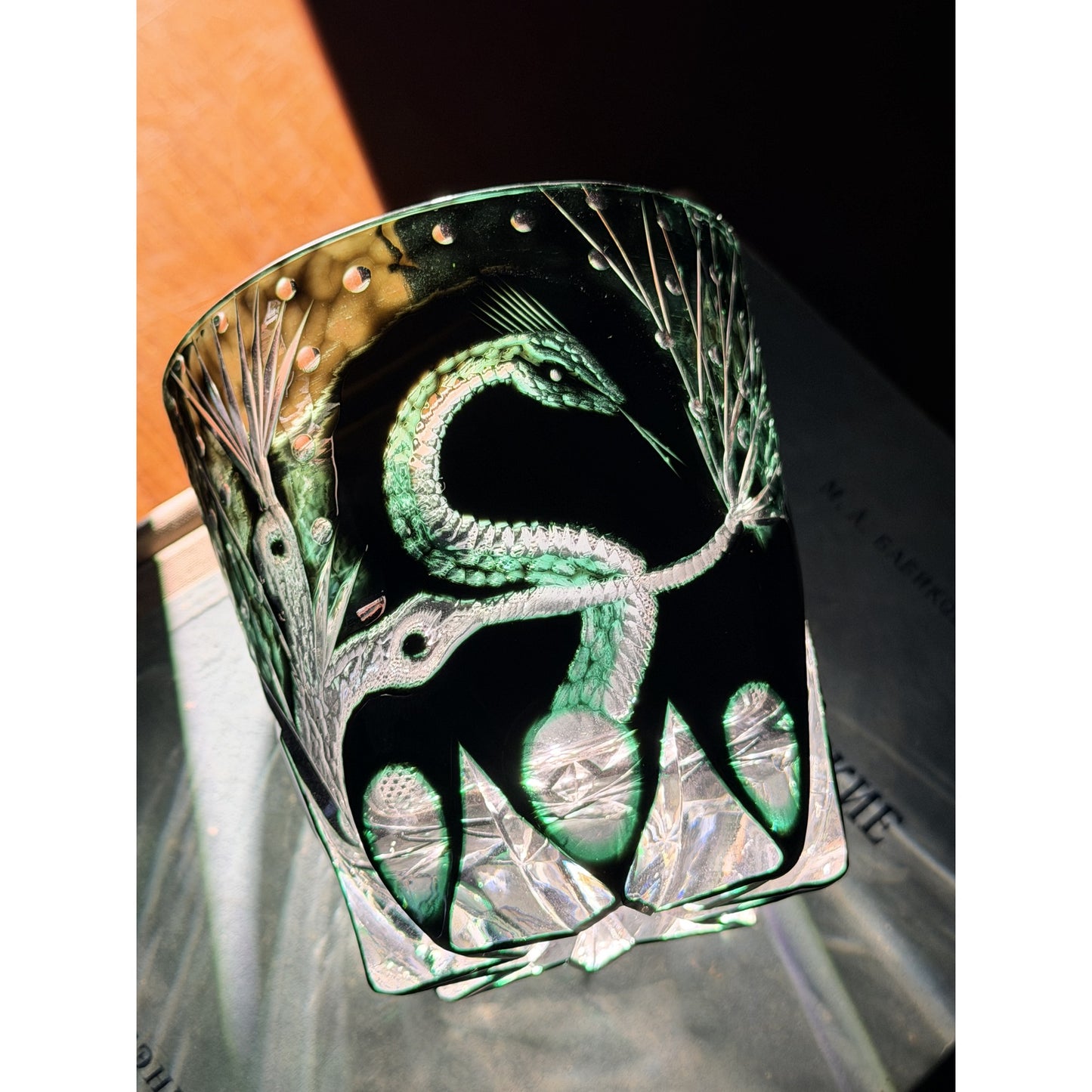 Year of the Snake Edo Kiriko Whiskey Glass