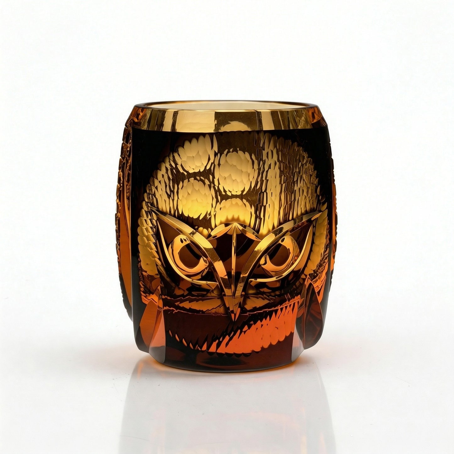 Owl Edo Kiriko Whiskey Glass