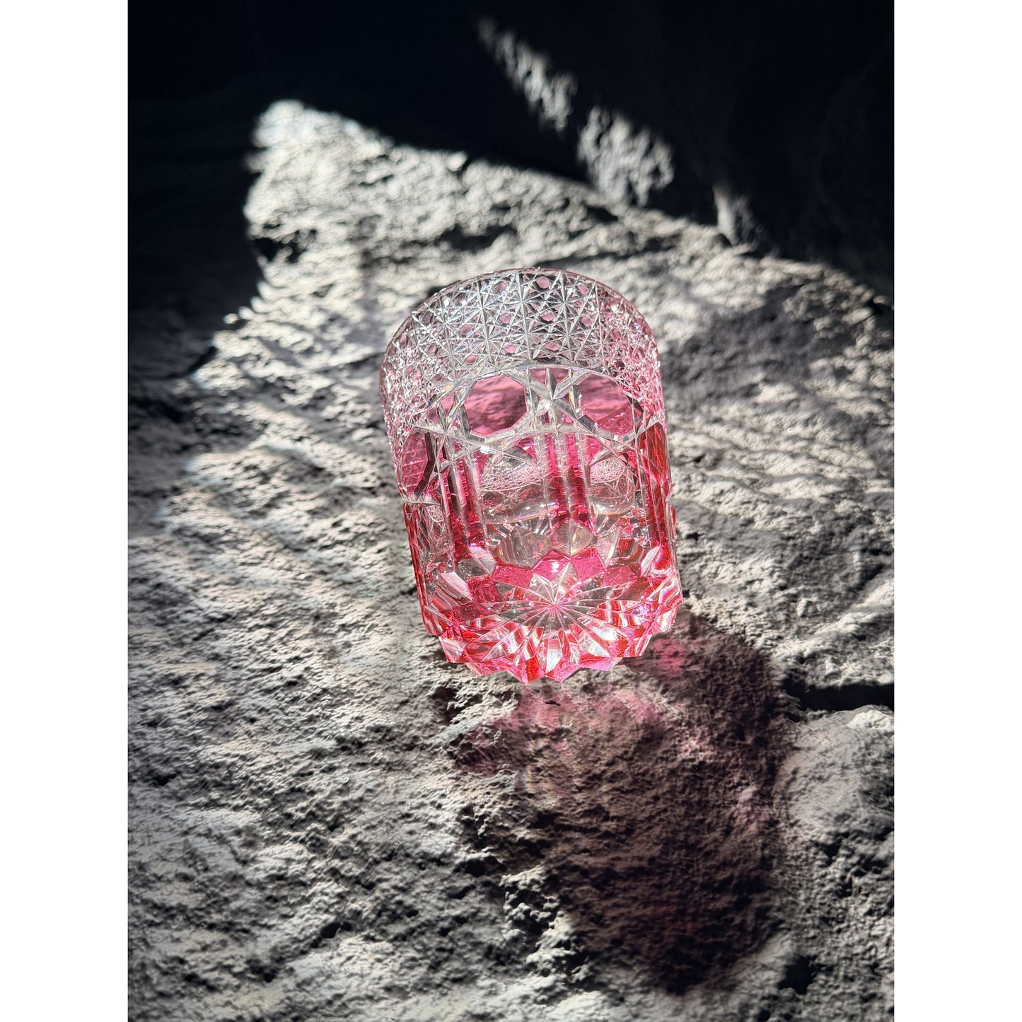 Fluorite Edo Kiriko Whiskey Glass