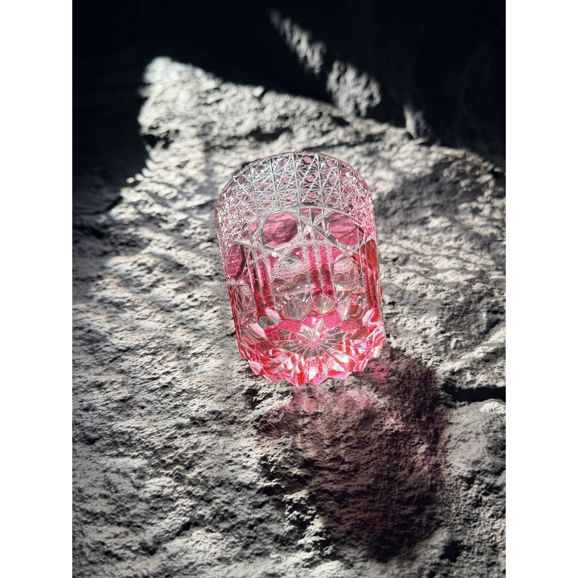 Fluorite Edo Kiriko Whiskey Glass