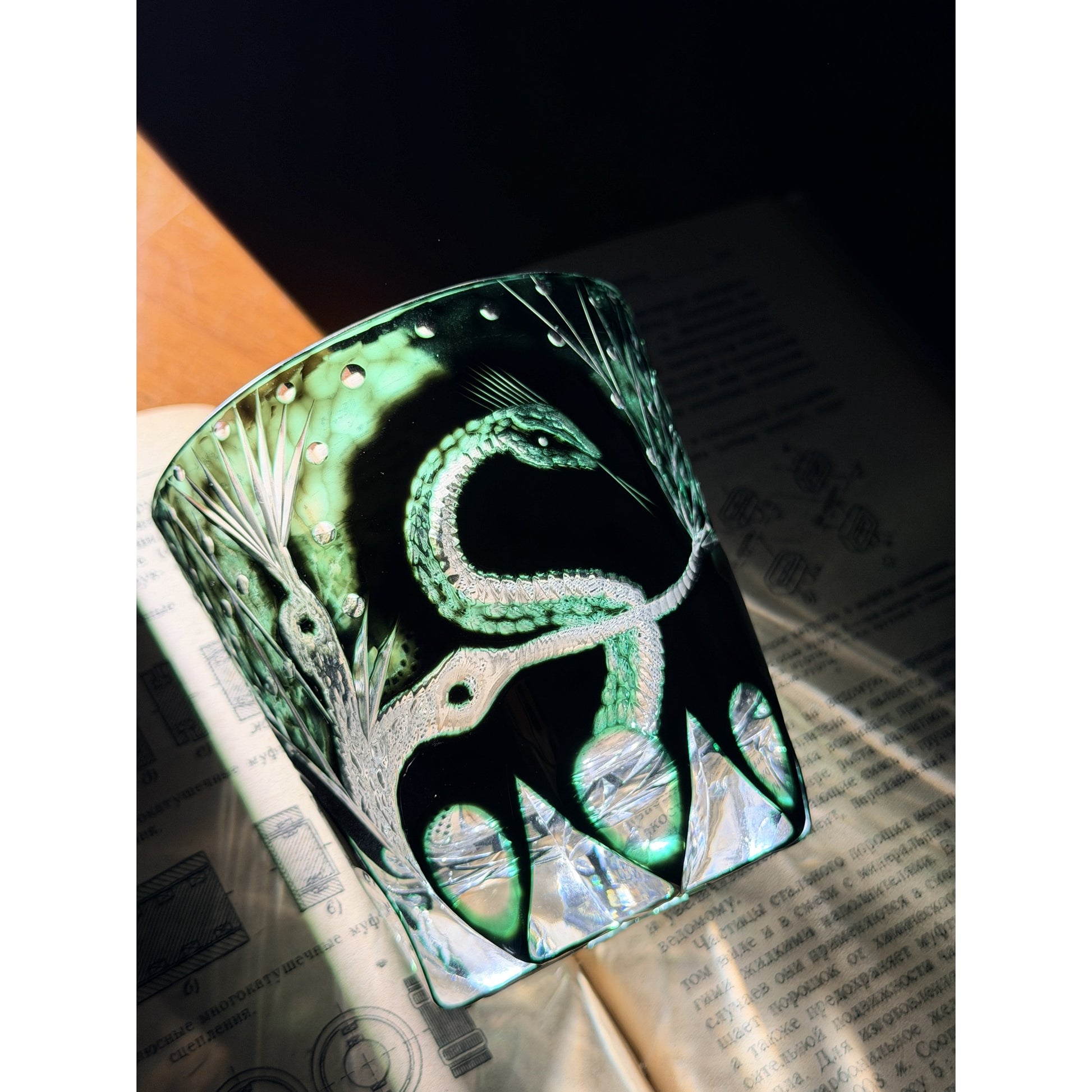 Year of the Snake Edo Kiriko Whiskey Glass