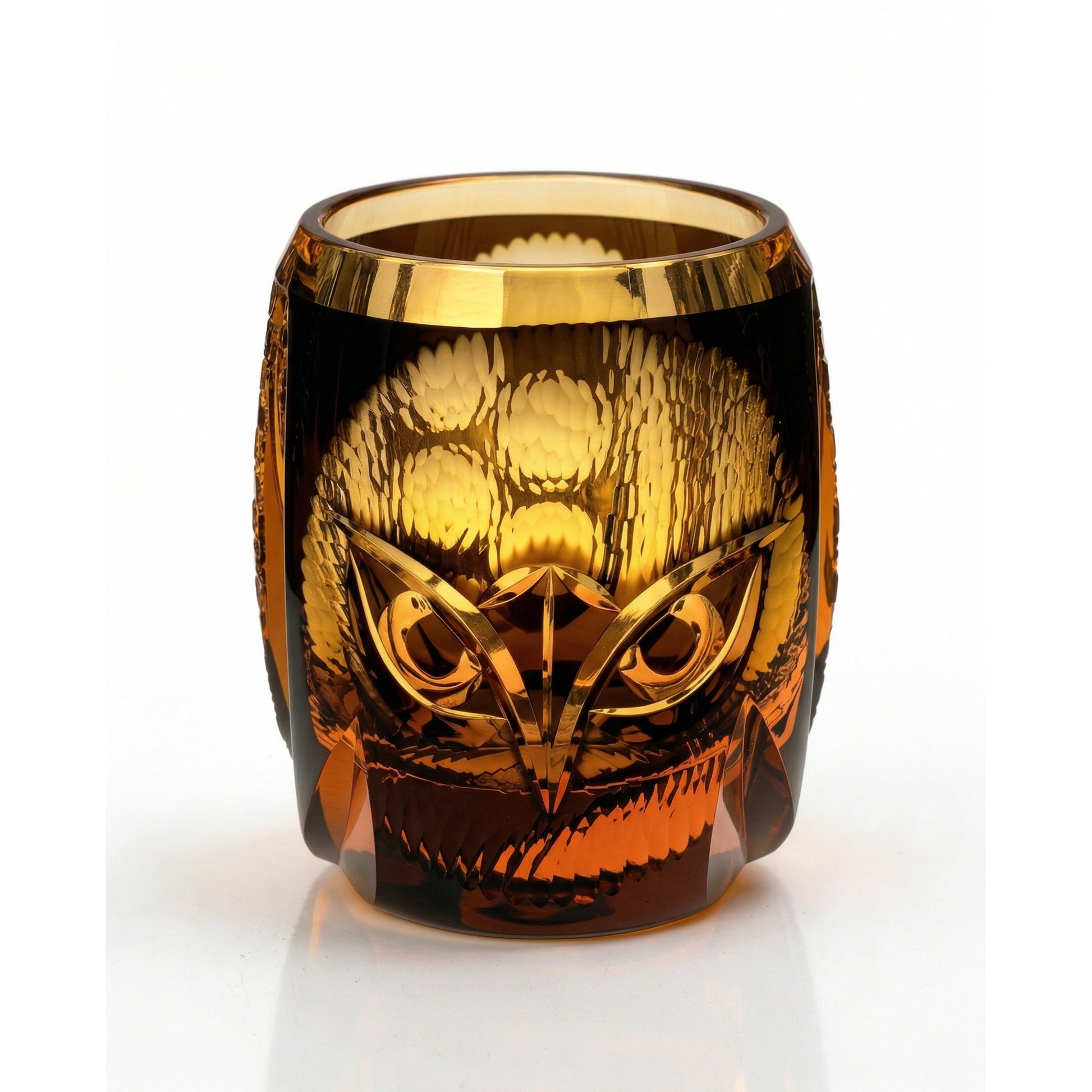 Owl Edo Kiriko Whiskey Glass