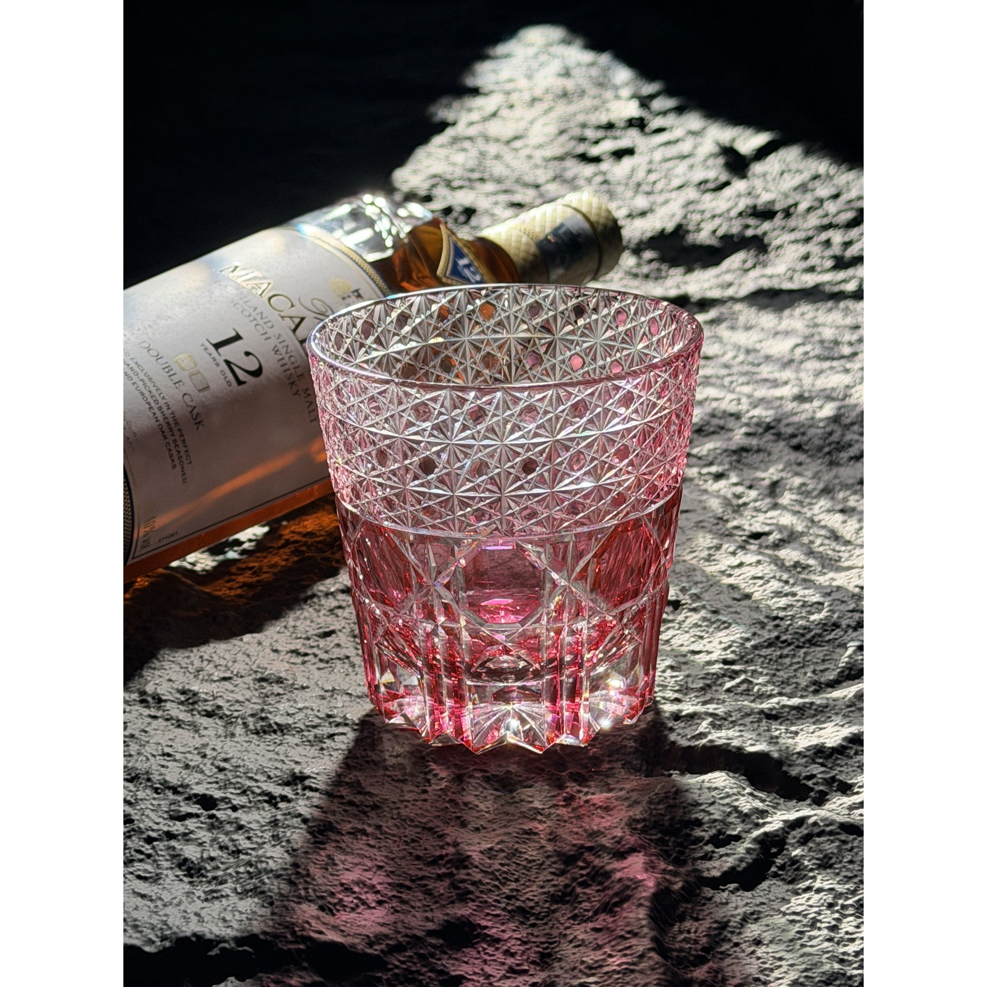 Fluorite Edo Kiriko Whiskey Glass