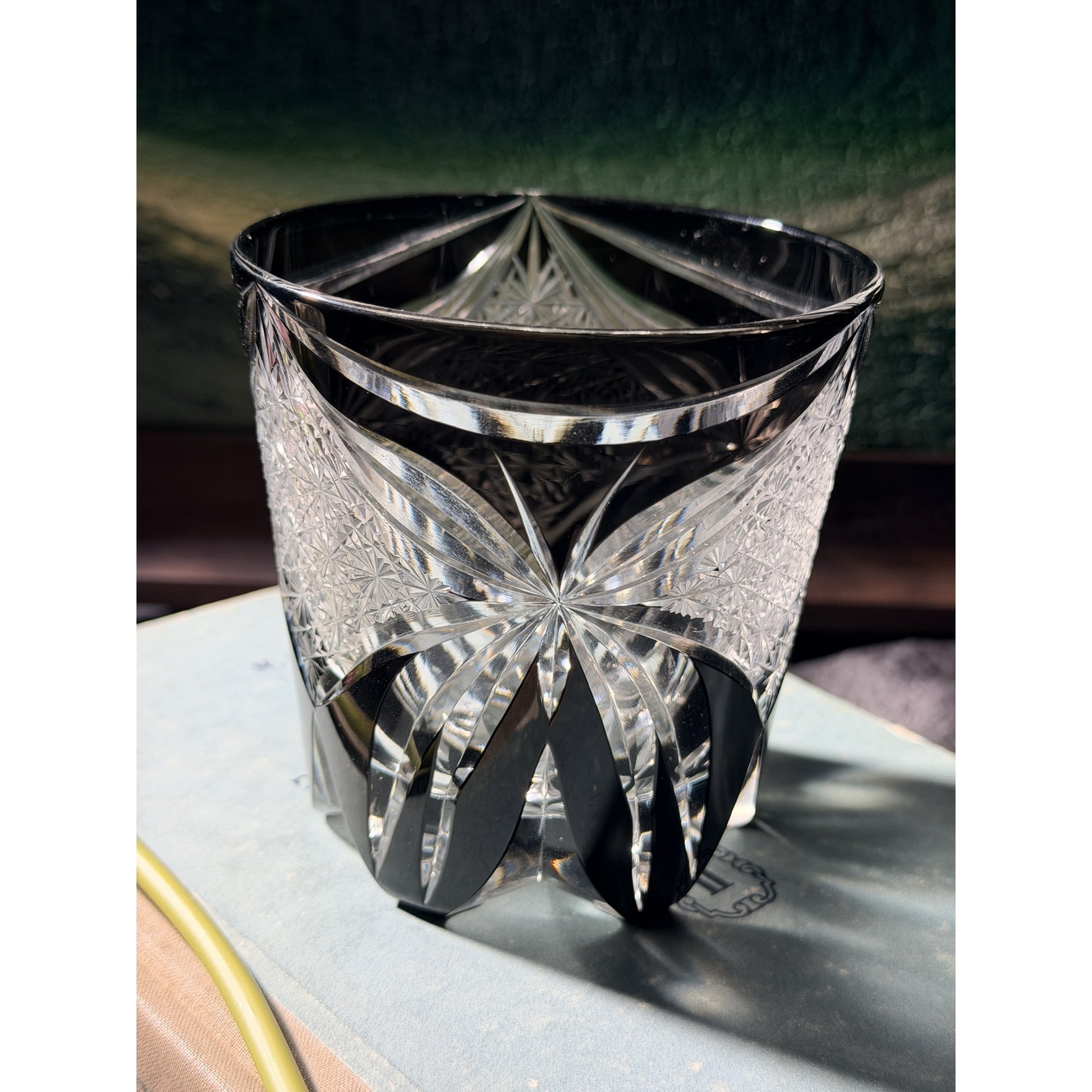 Dark Butterfly Edo Kiriko Whiskey Glass