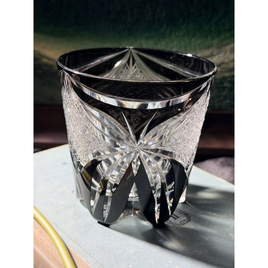 Dark Butterfly Edo Kiriko Whiskey Glass