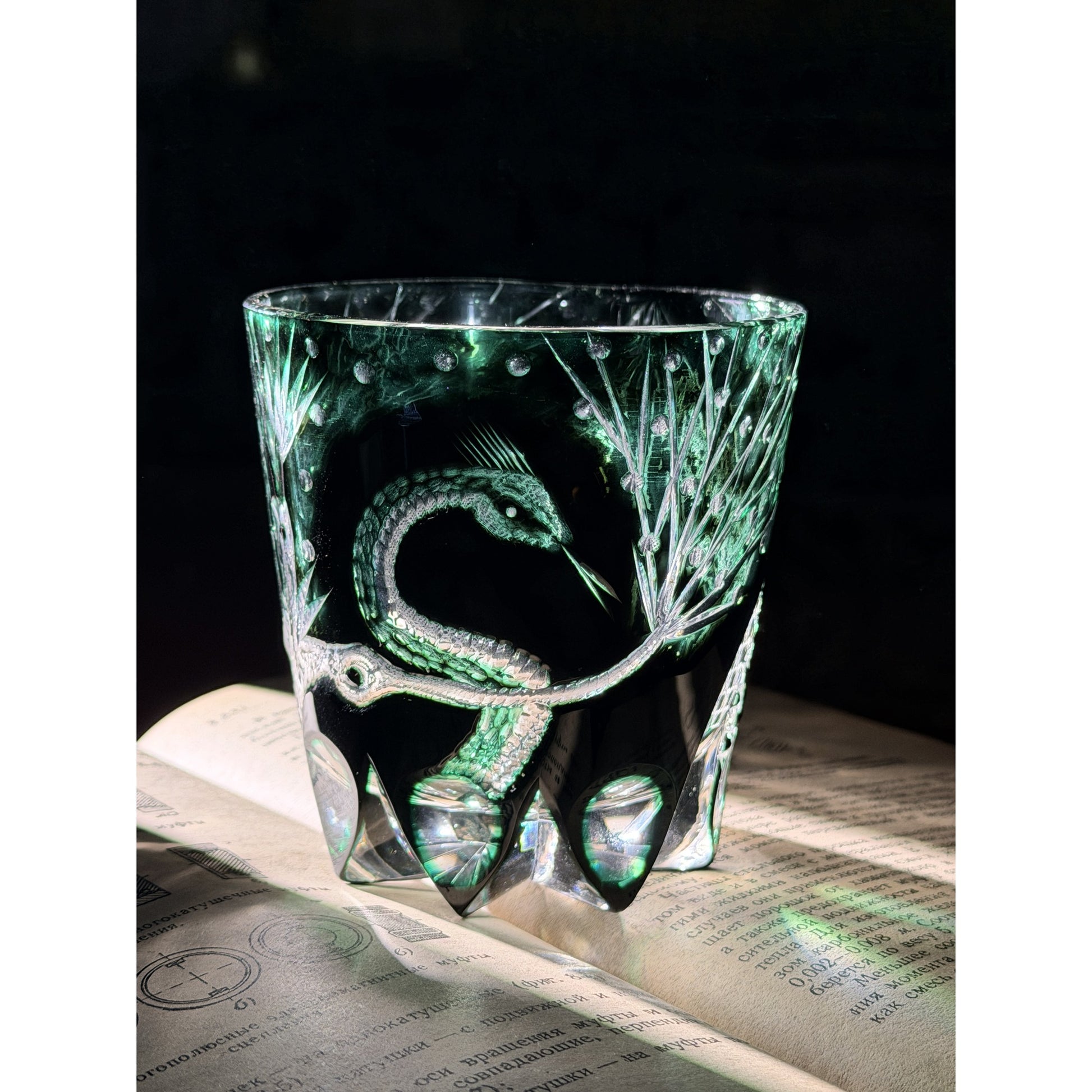 Year of the Snake Edo Kiriko Whiskey Glass