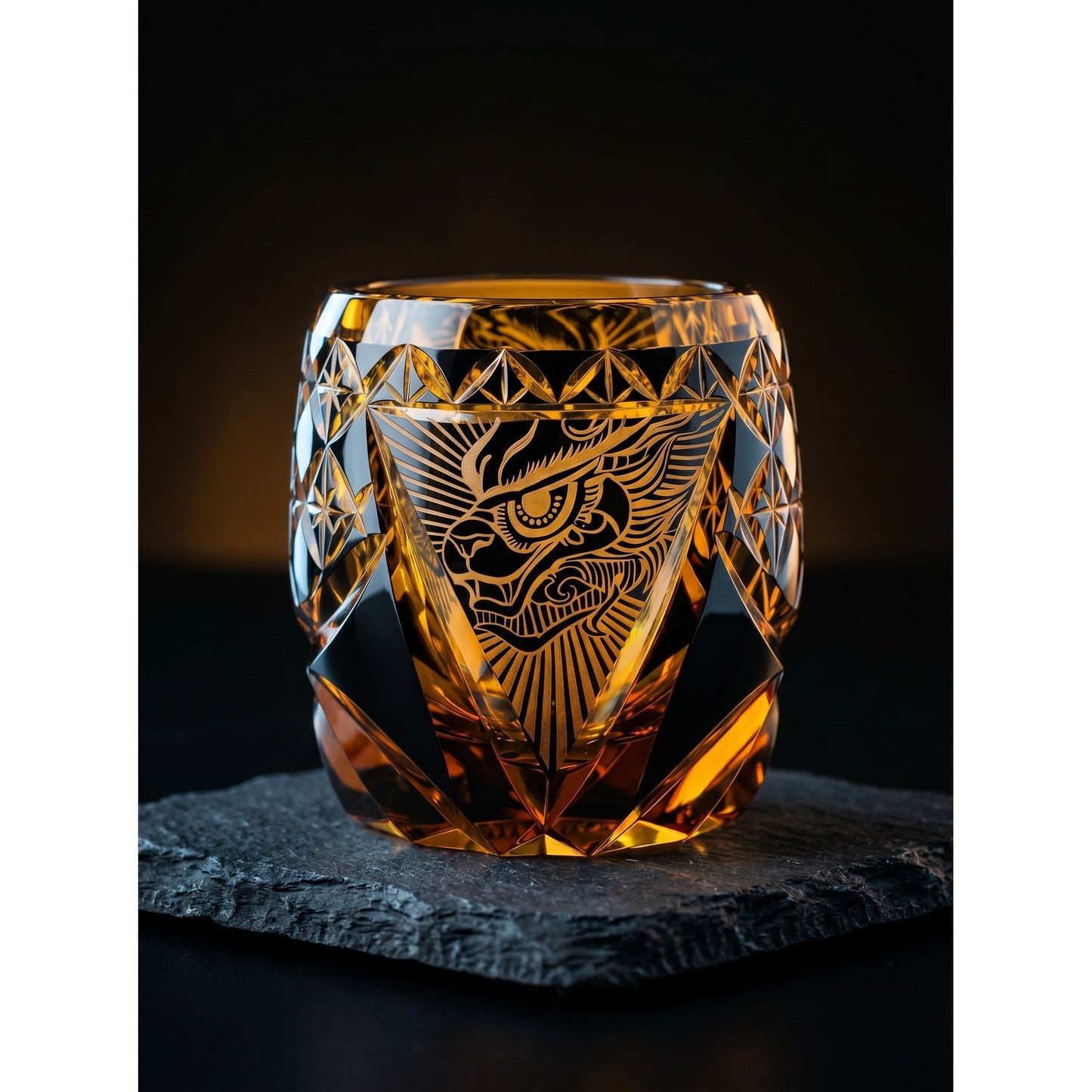 Azure Dragon Edo Kiriko Whiskey Glass