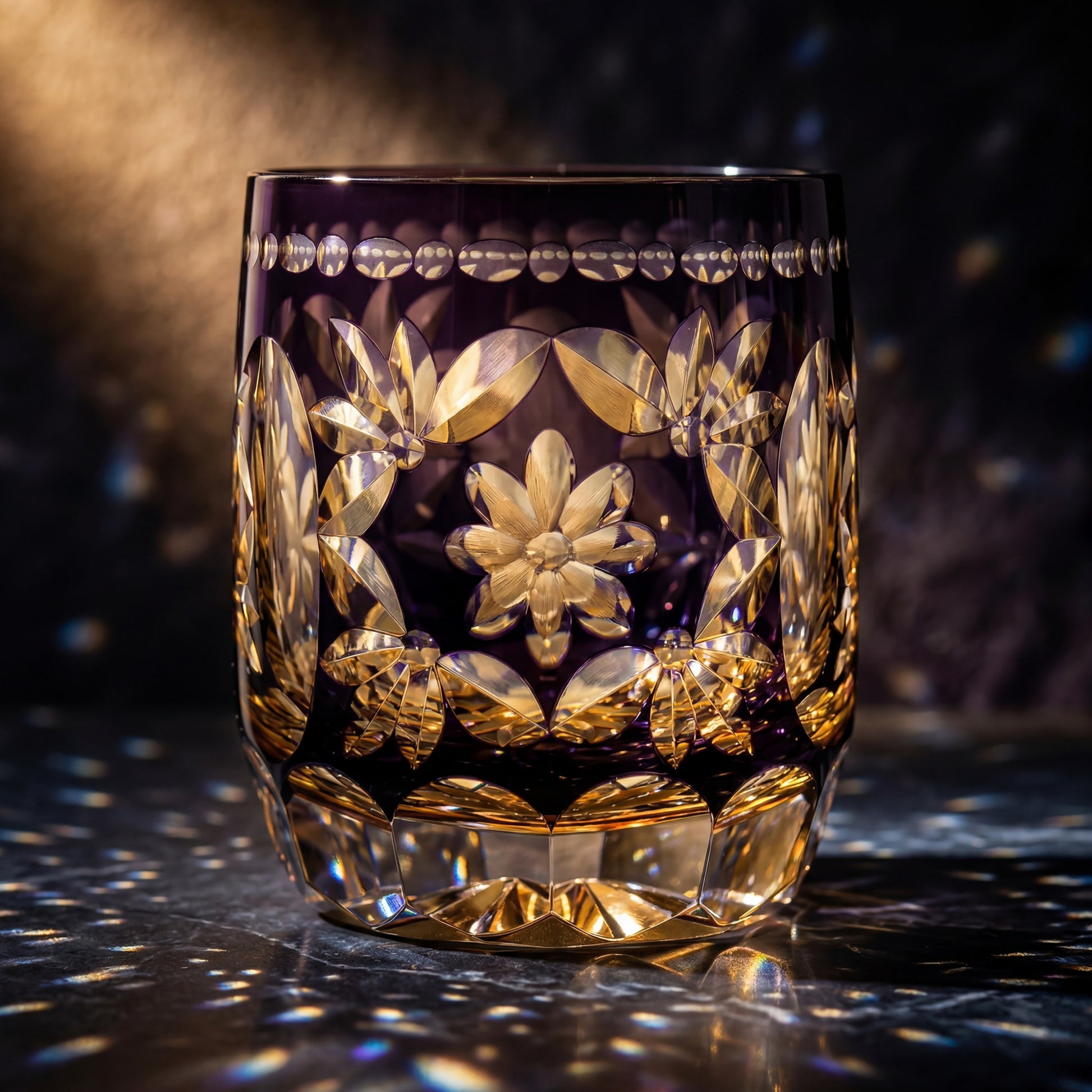Hanamari Edo Kiriko Whiskey Glass