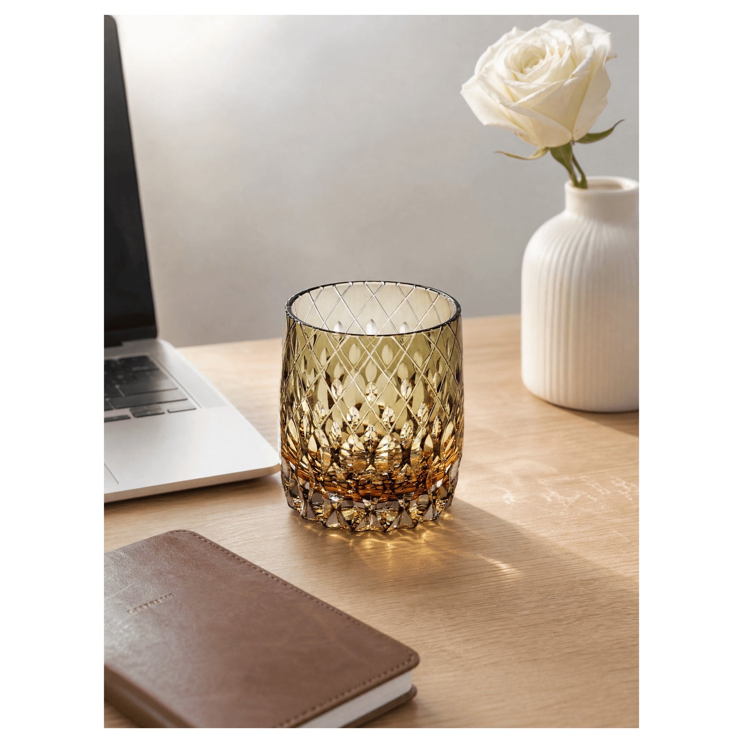 Sword Rain Breeze Edo Kiriko Whiskey Glass