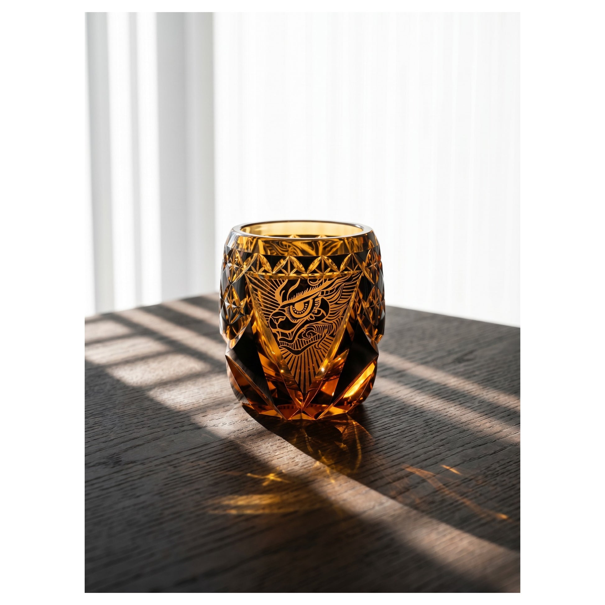 Azure Dragon Edo Kiriko Whiskey Glass