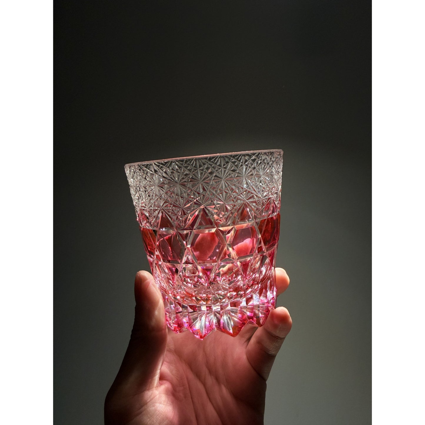 Fluorite Edo Kiriko Whiskey Glass