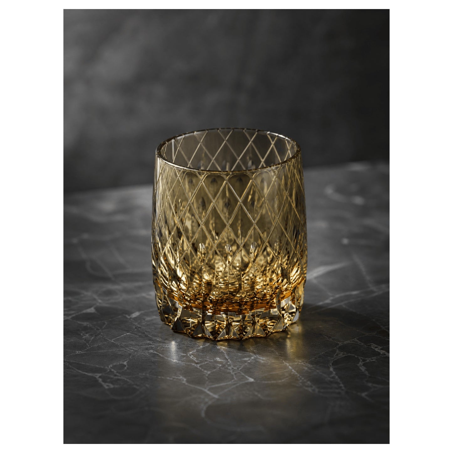 Sword Rain Breeze Edo Kiriko Whiskey Glass