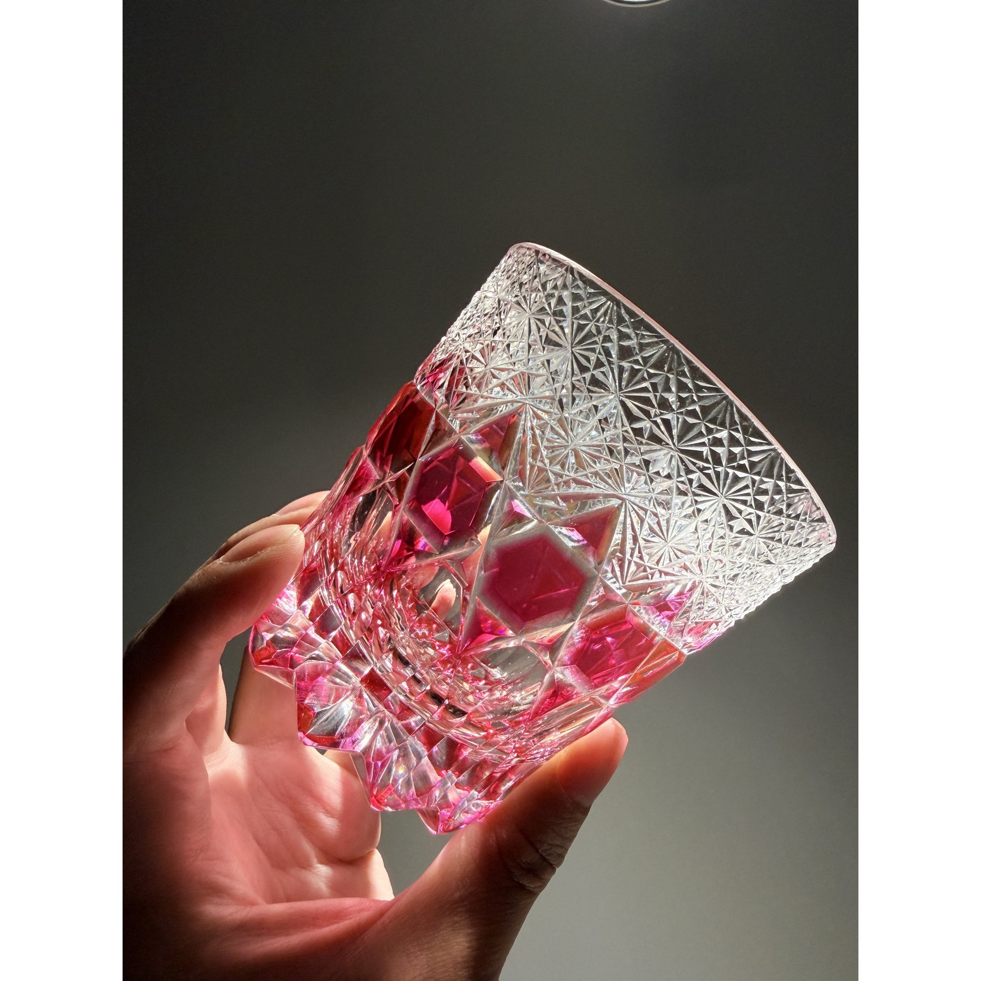 Fluorite Edo Kiriko Whiskey Glass