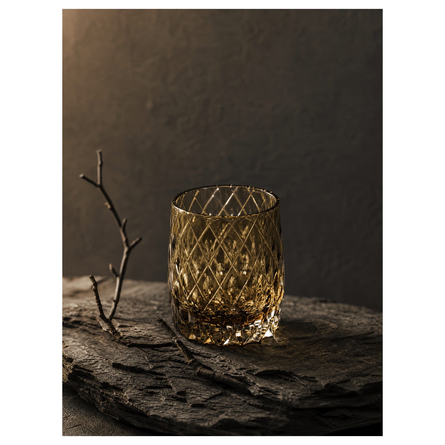 Sword Rain Breeze Edo Kiriko Whiskey Glass