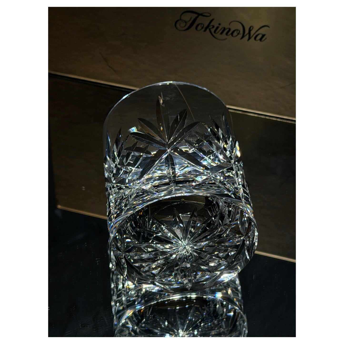 K9 Blooming Flowers Crystal Whiskey Glass