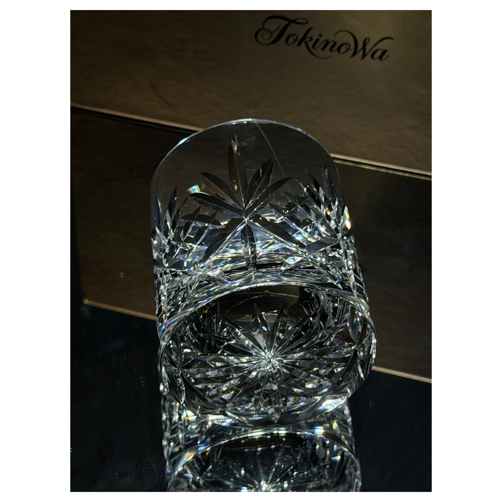 K9 Blooming Flowers Crystal Whiskey Glass