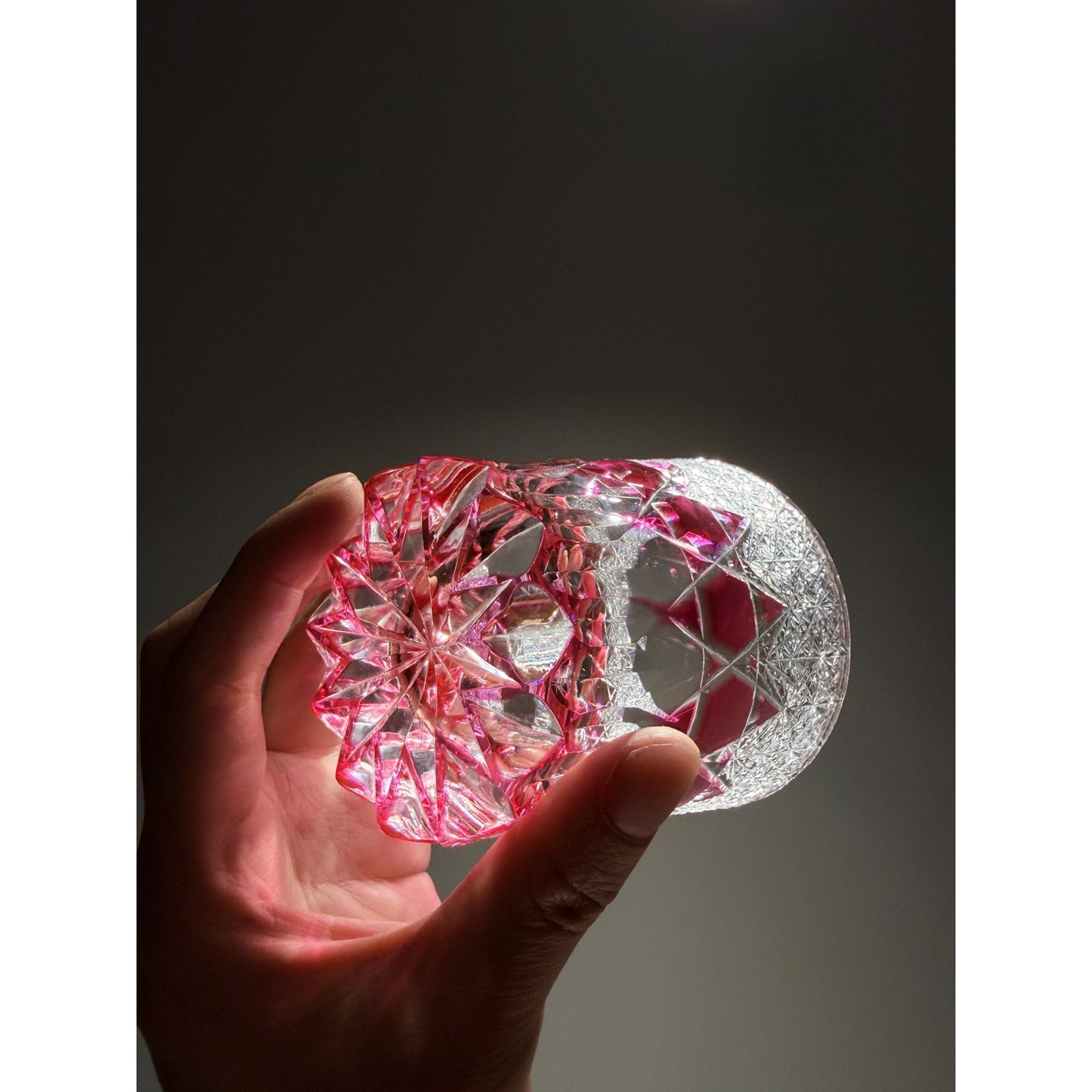 Fluorite Edo Kiriko Whiskey Glass
