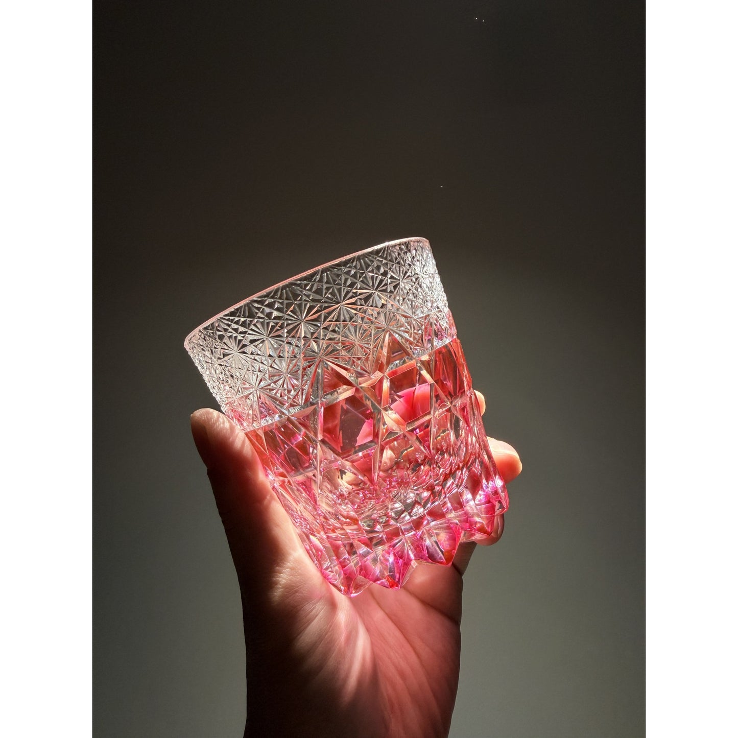 Fluorite Edo Kiriko Whiskey Glass
