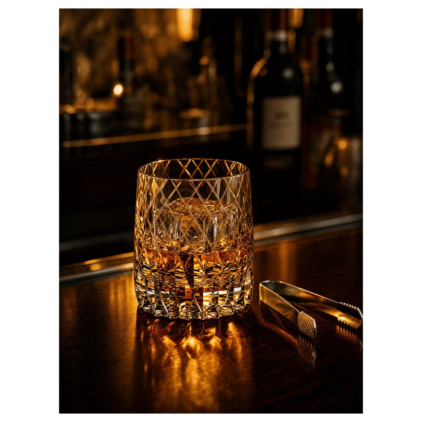 Sword Rain Breeze Edo Kiriko Whiskey Glass