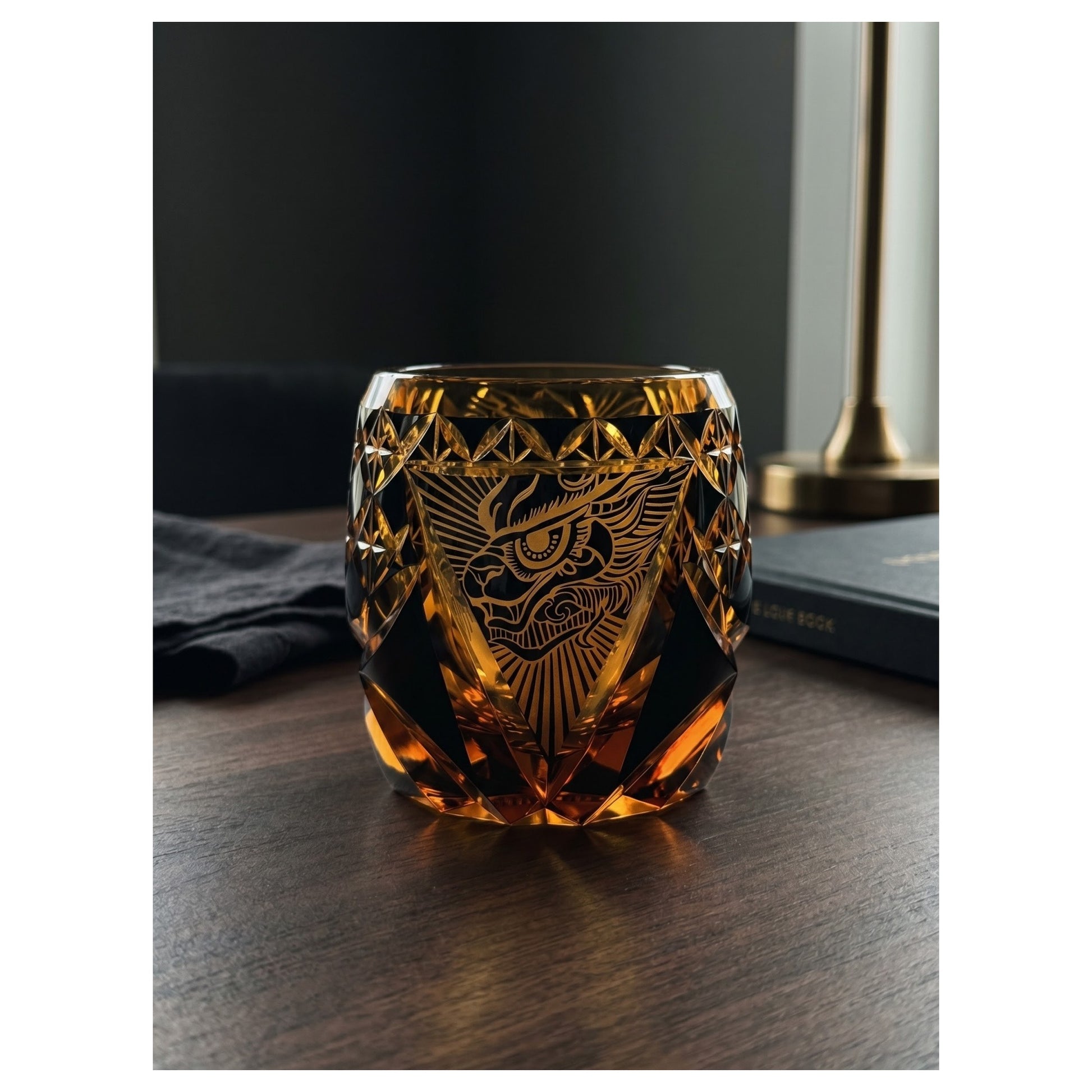 Azure Dragon Edo Kiriko Whiskey Glass