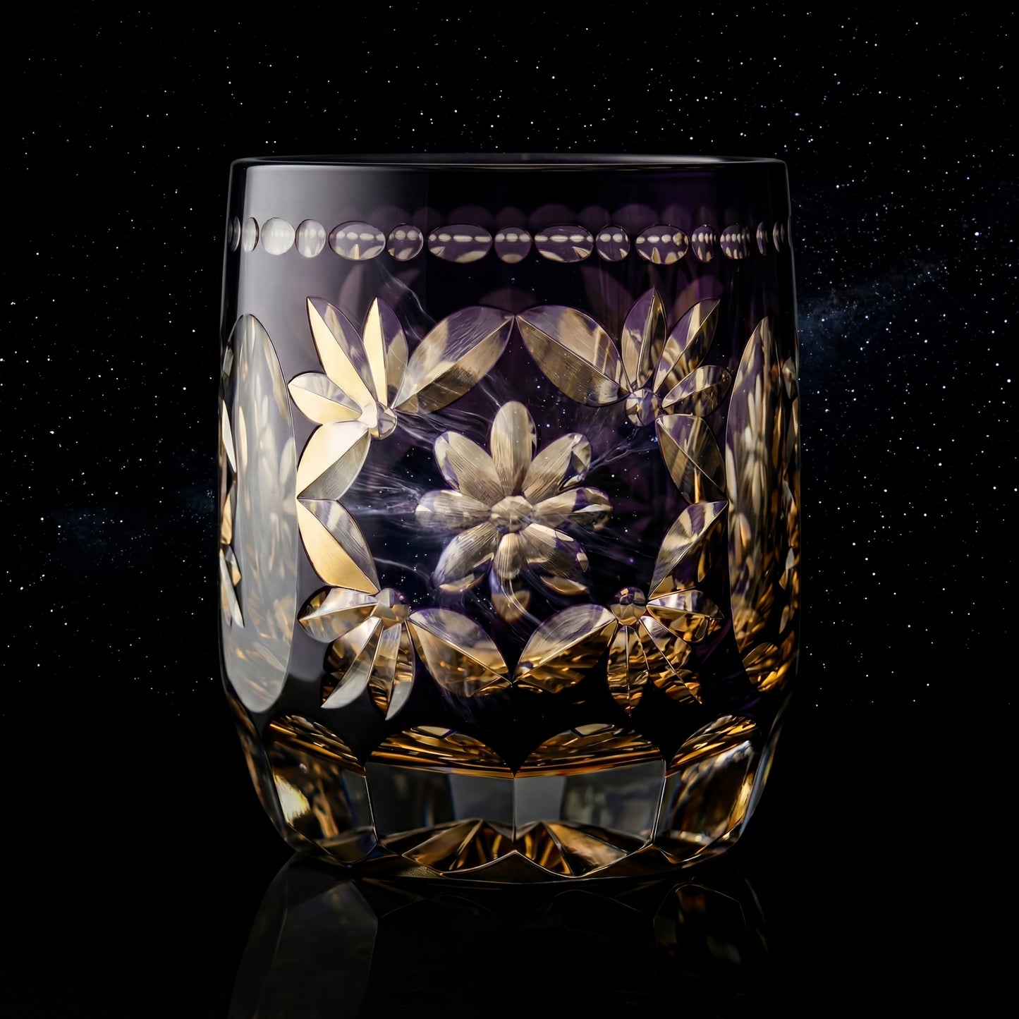 Hanamari Edo Kiriko Whiskey Glass