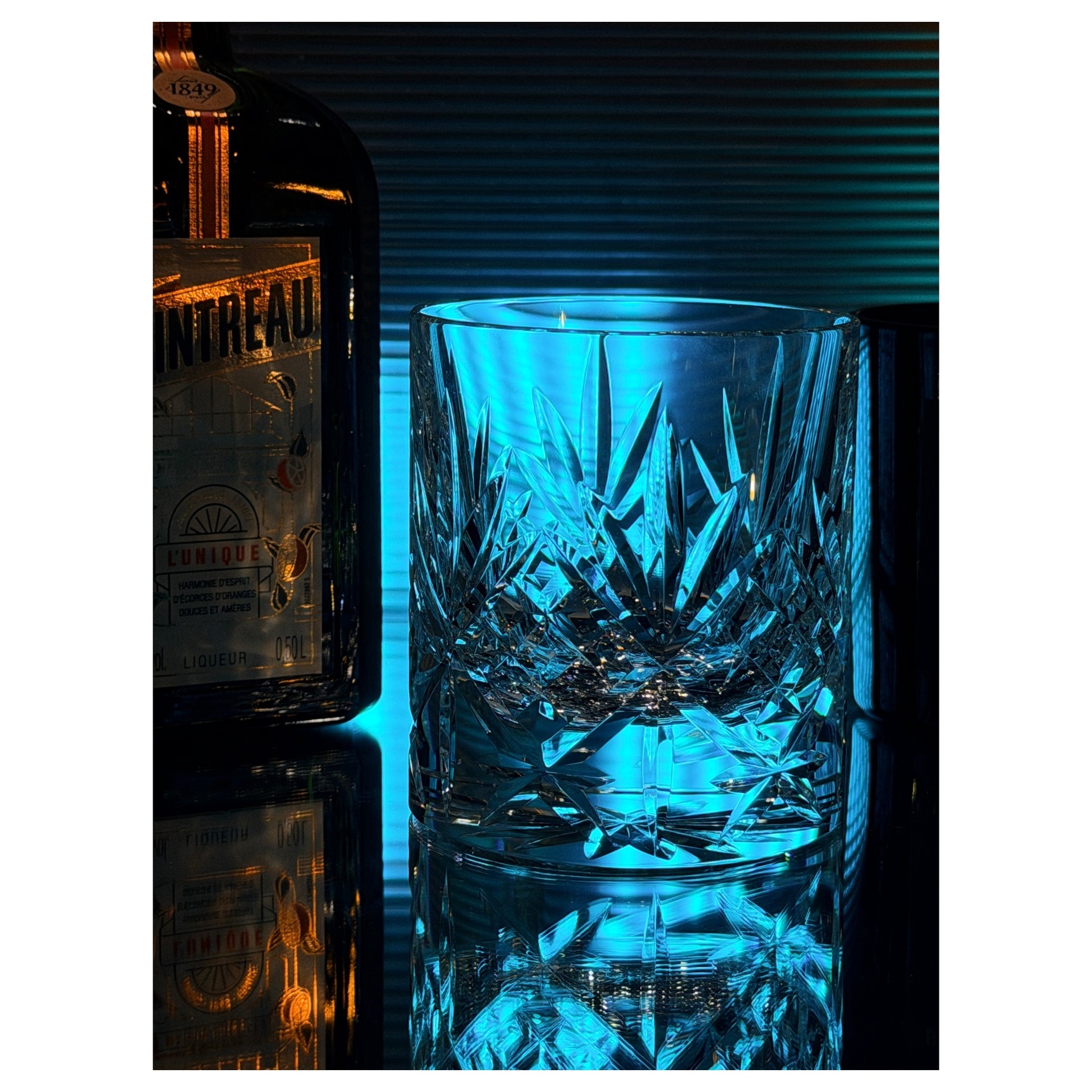 K9 Blooming Flowers Crystal Whiskey Glass