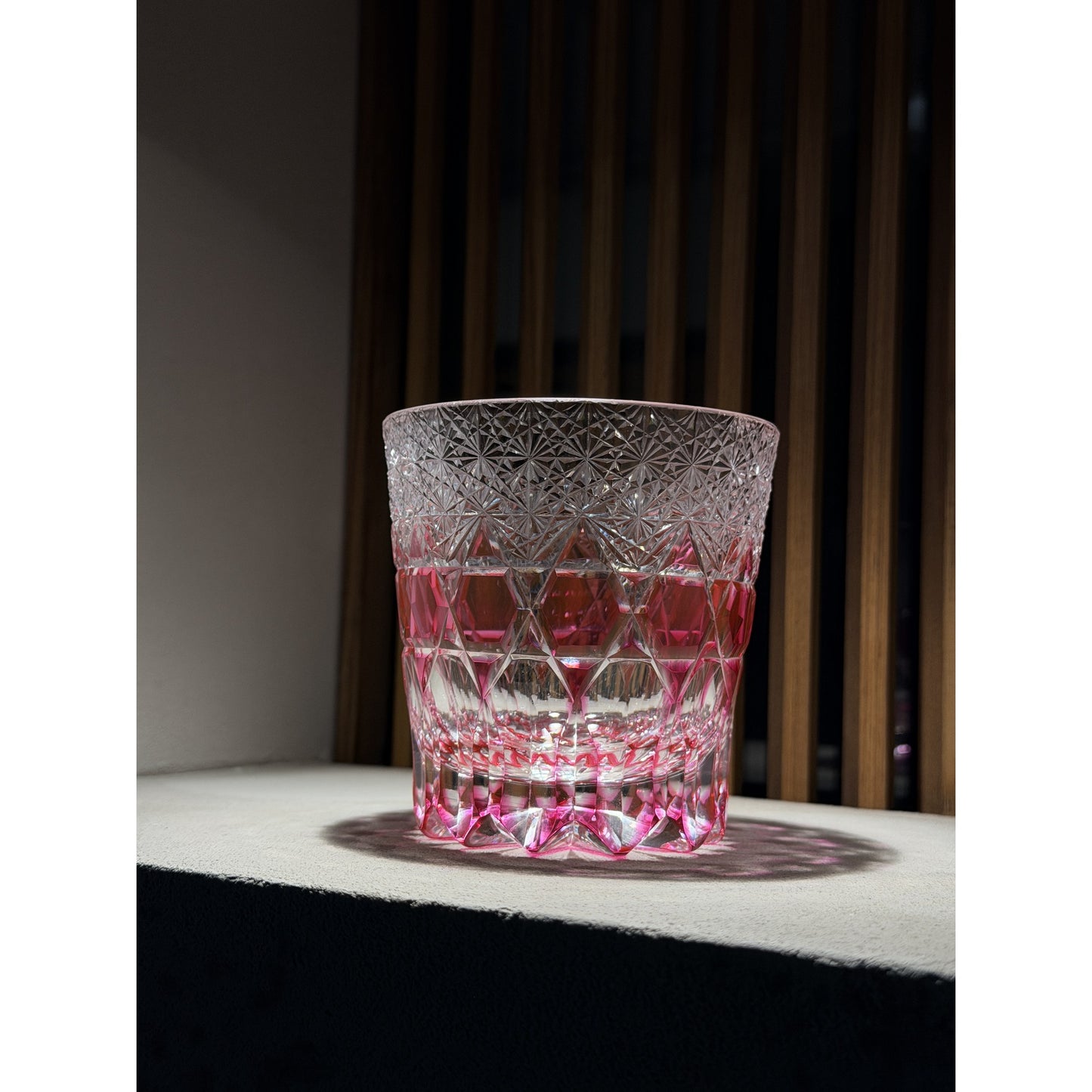 Fluorite Edo Kiriko Whiskey Glass