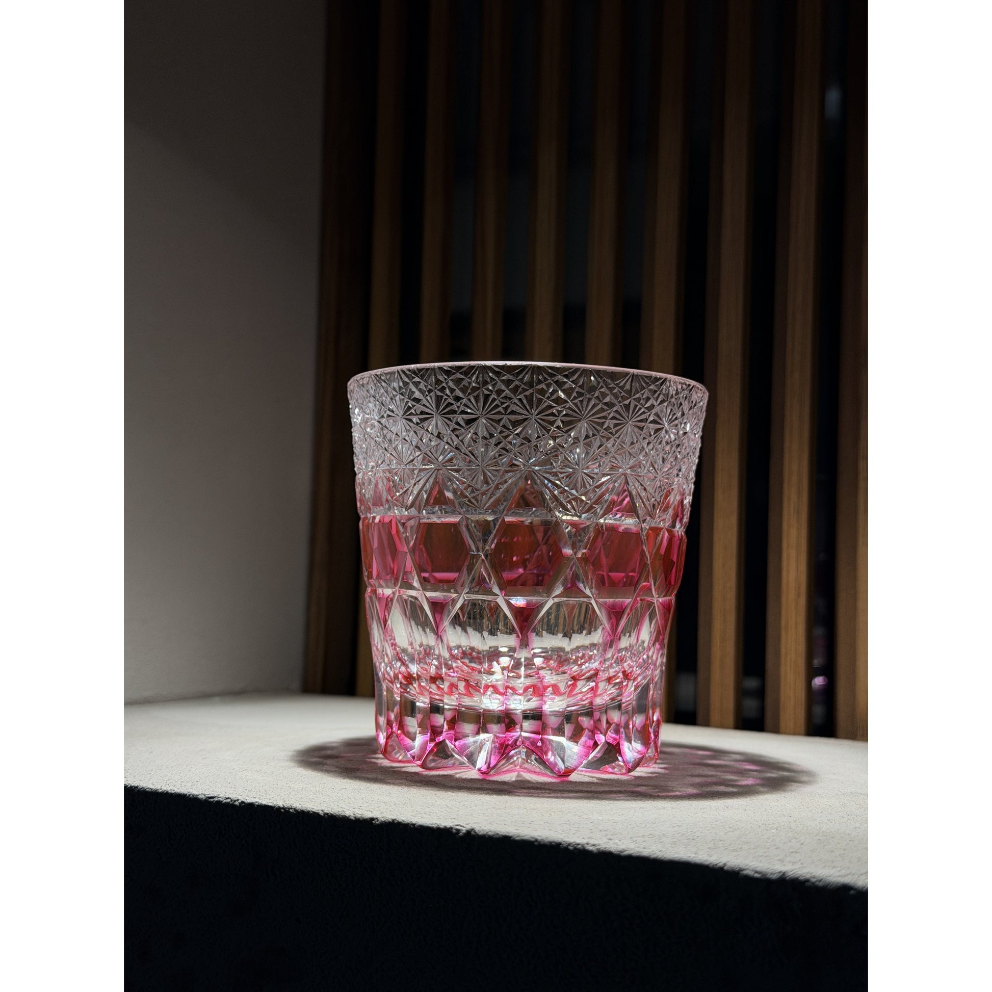 Fluorite Edo Kiriko Whiskey Glass
