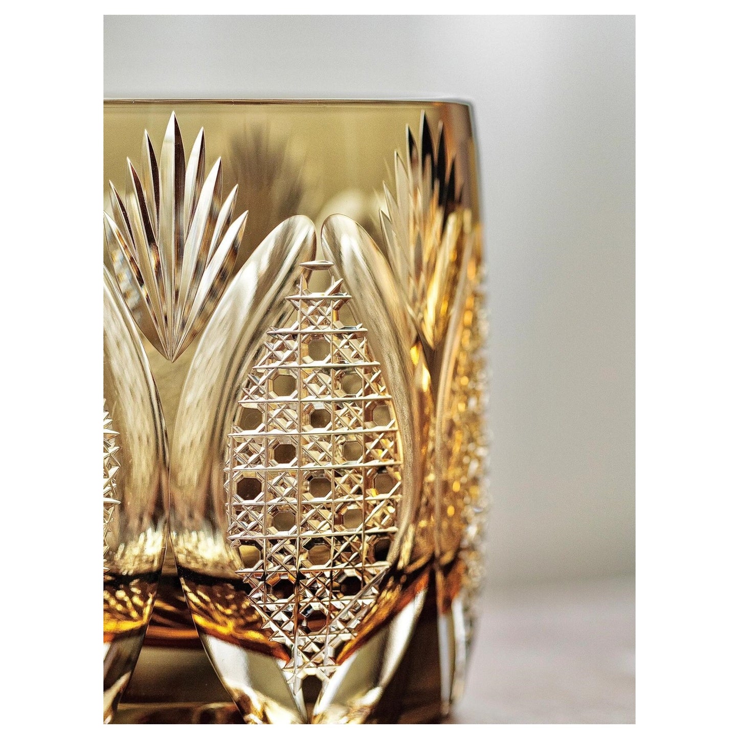 White Mist Pine Edo Kiriko Whiskey Glass