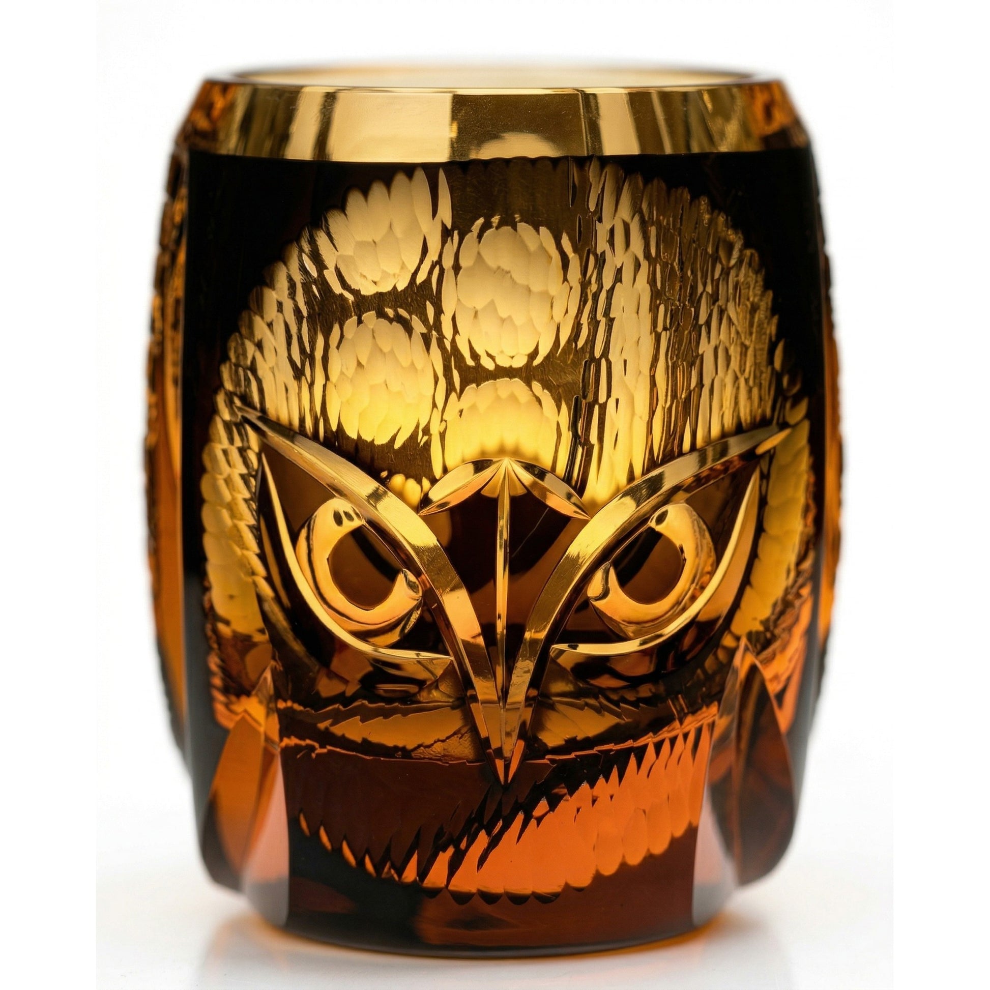 Owl Edo Kiriko Whiskey Glass