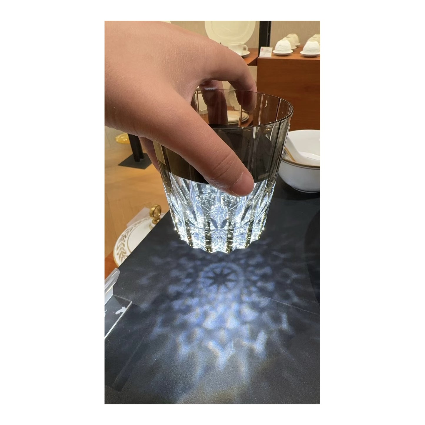 K9 Starburst Crystal Whiskey Glass