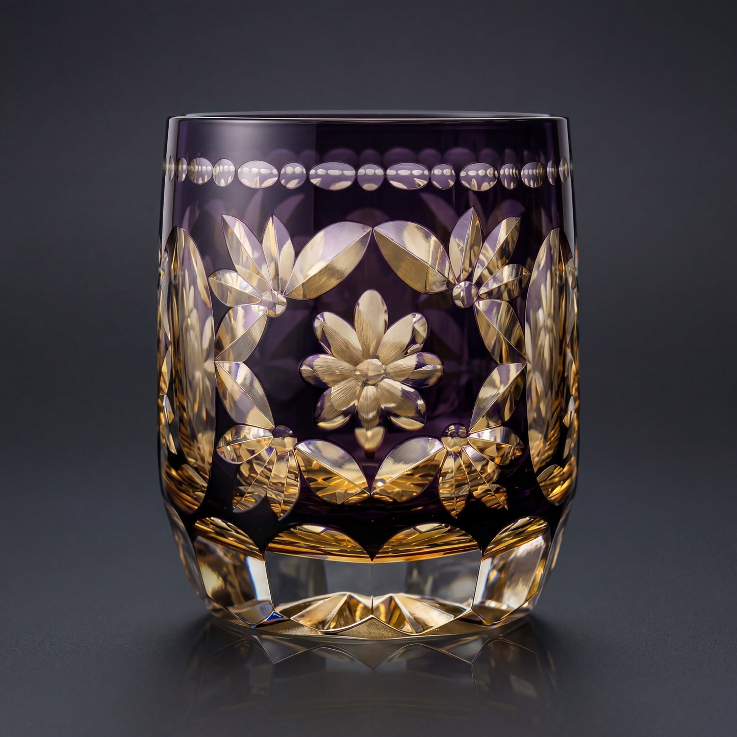 Hanamari Edo Kiriko Whiskey Glass