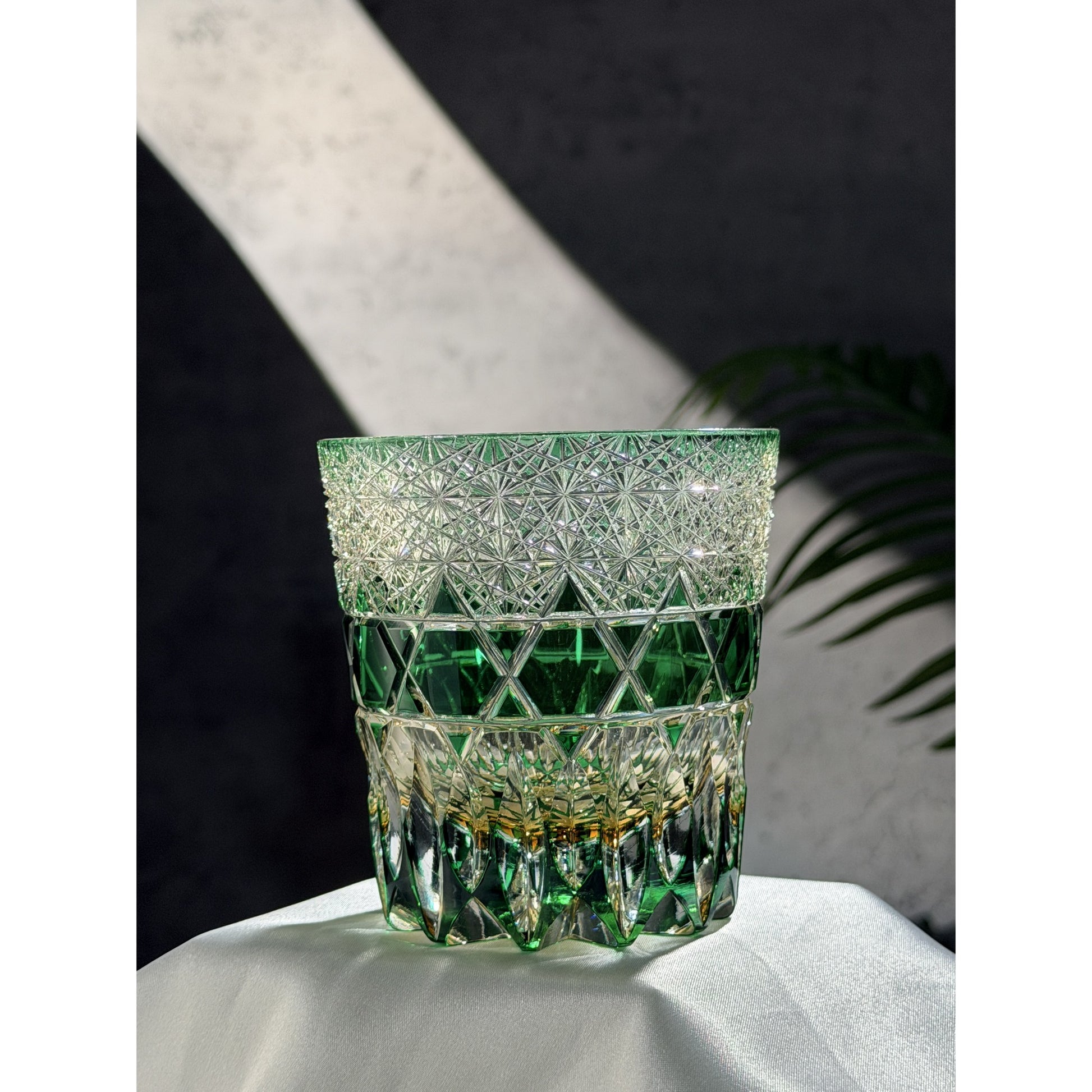 Fluorite Edo Kiriko Whiskey Glass