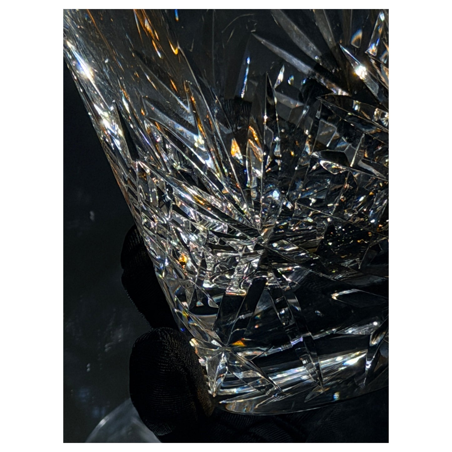 K9 Blooming Flowers Crystal Whiskey Glass