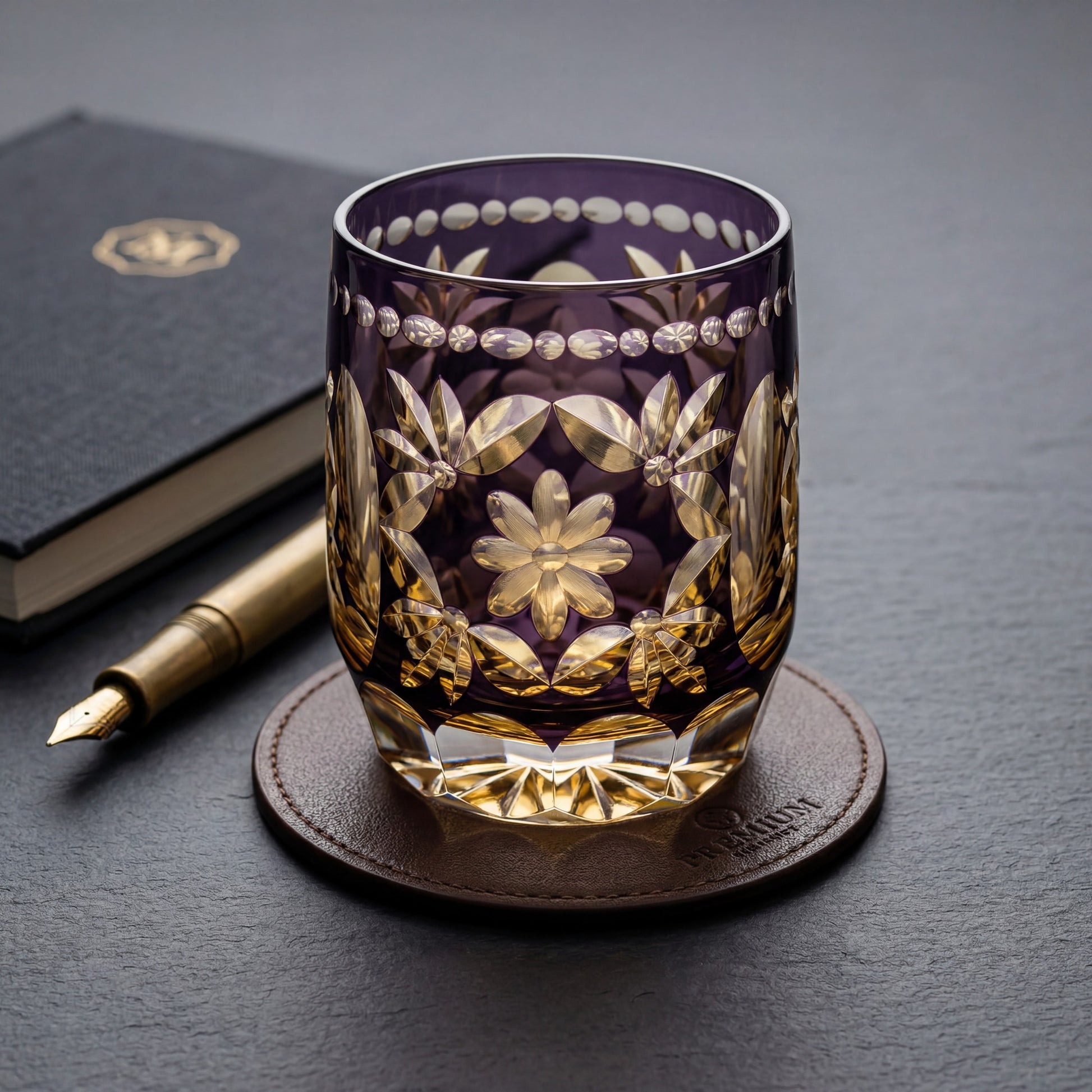Hanamari Edo Kiriko Whiskey Glass