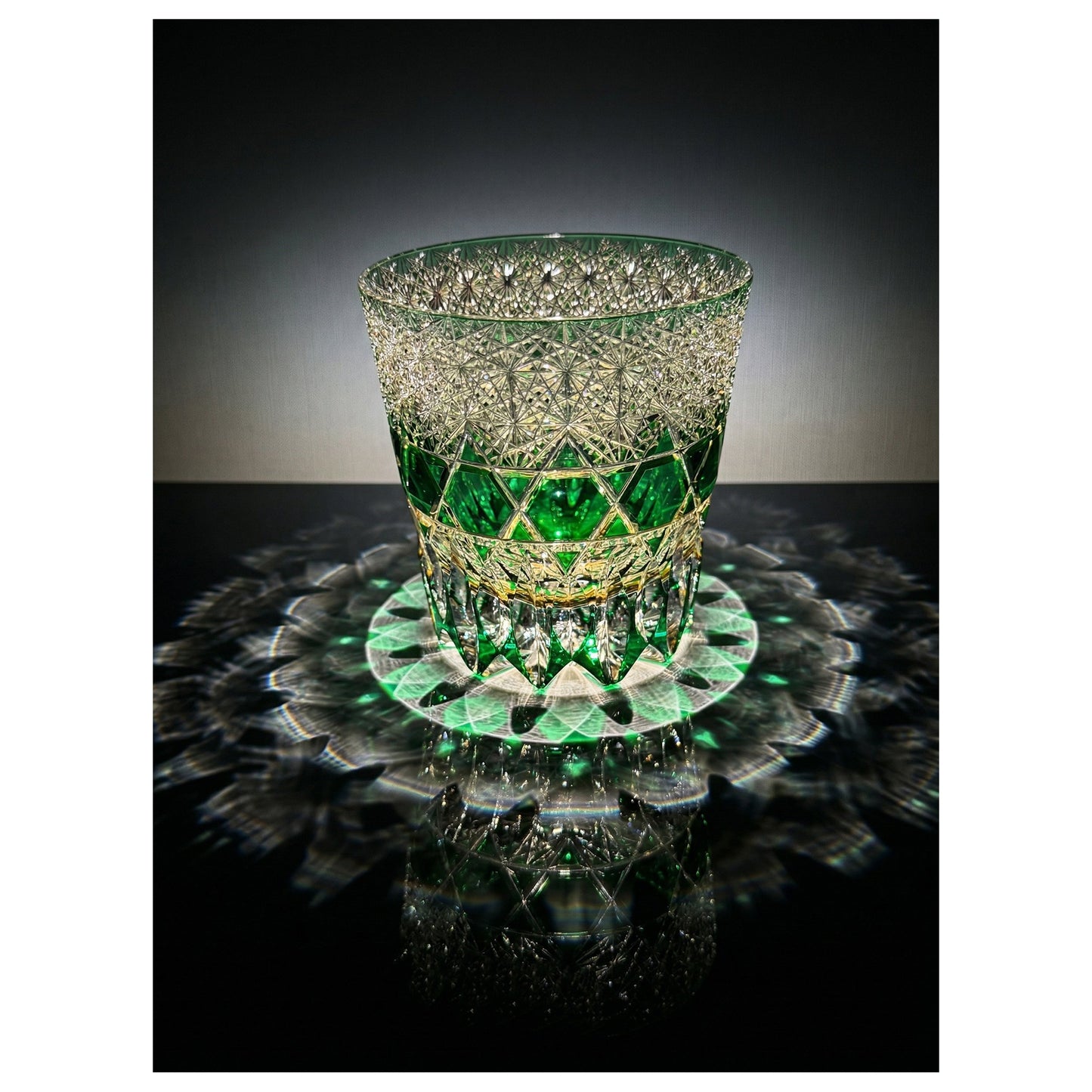 Fluorite Edo Kiriko Whiskey Glass