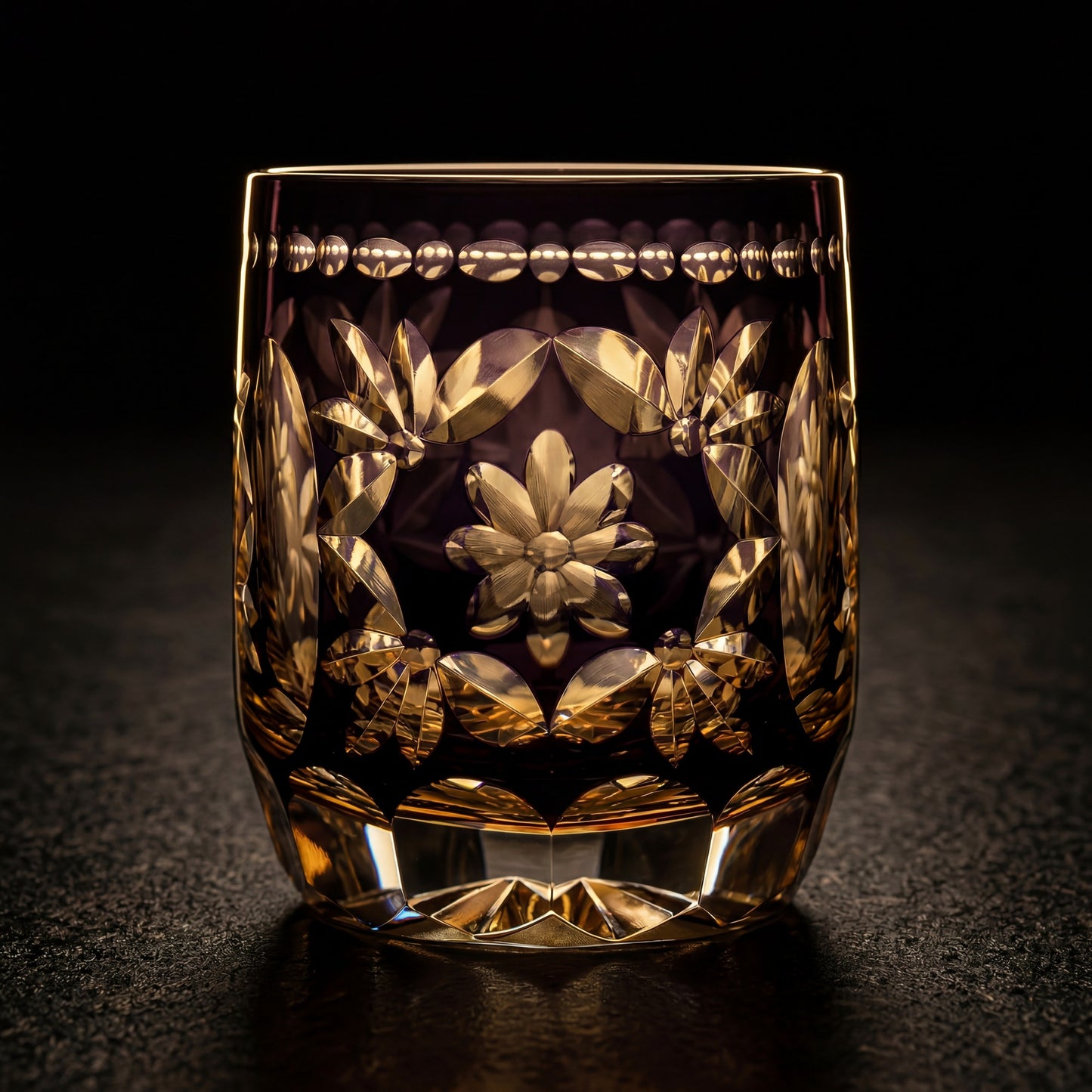 Hanamari Edo Kiriko Whiskey Glass