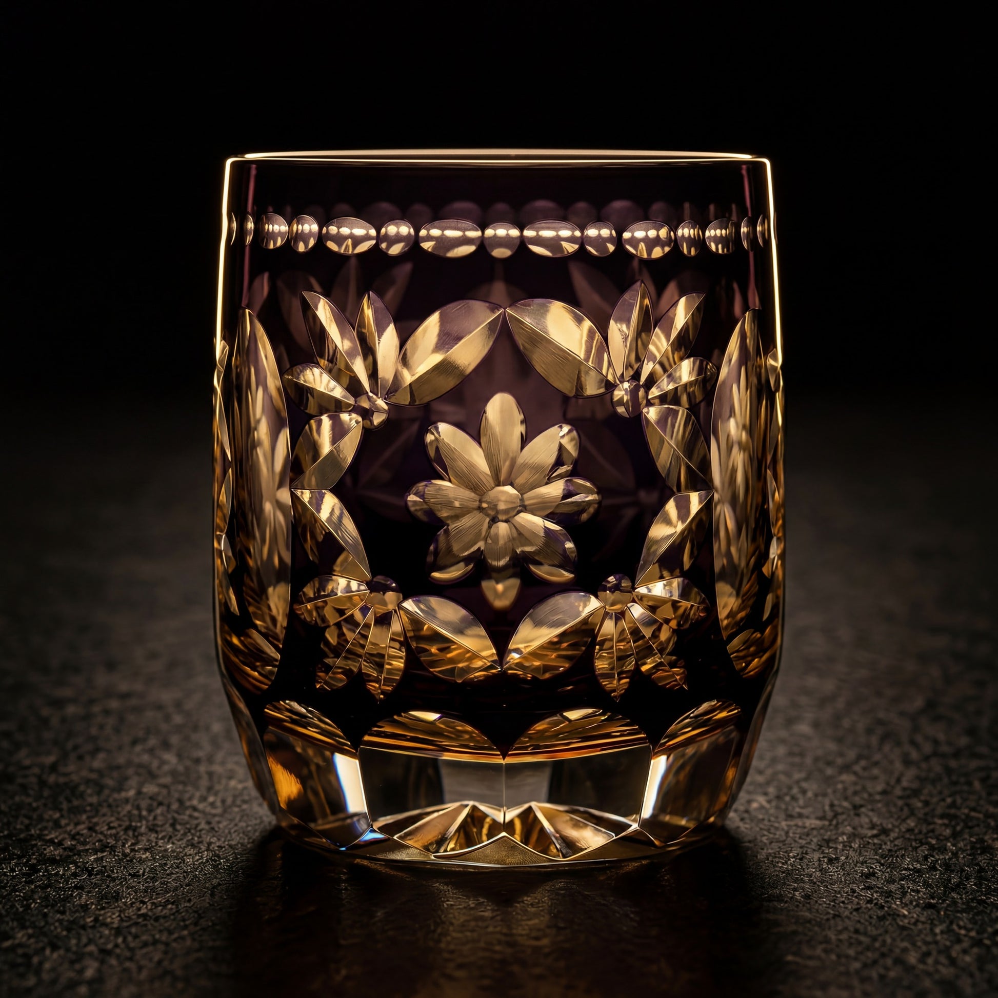 Hanamari Edo Kiriko Whiskey Glass