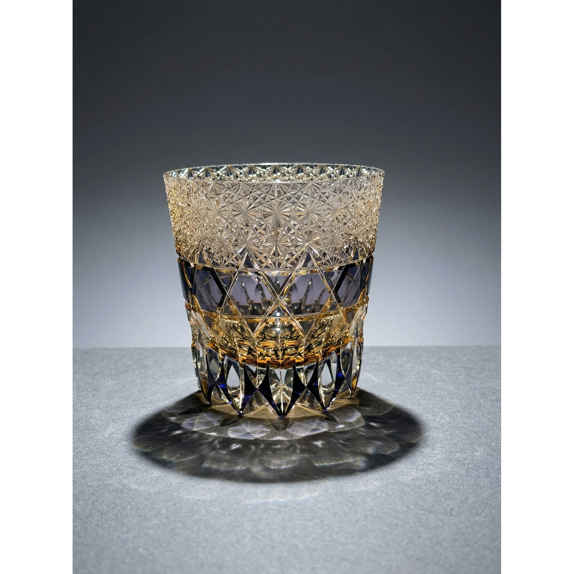 Fluorite Edo Kiriko Whiskey Glass