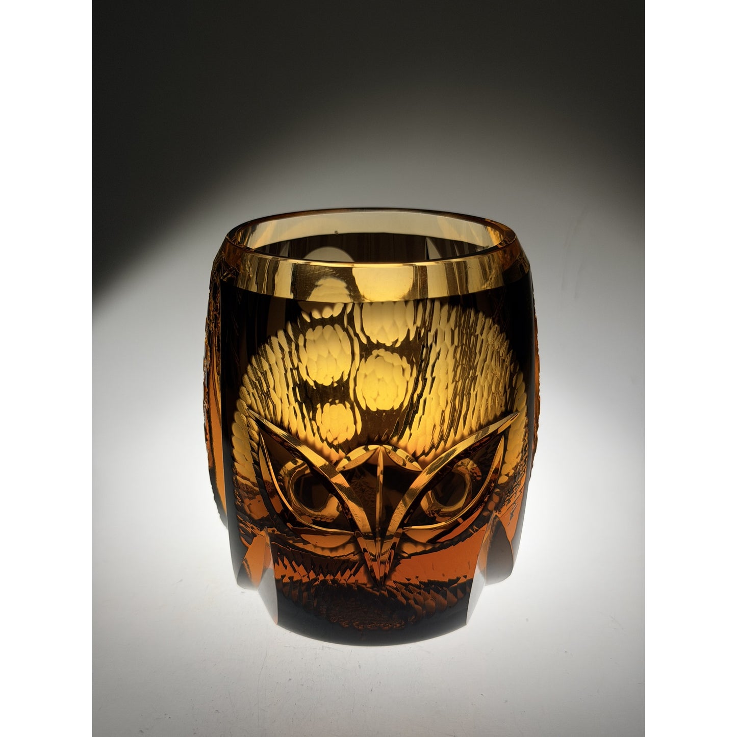 Owl Edo Kiriko Whiskey Glass