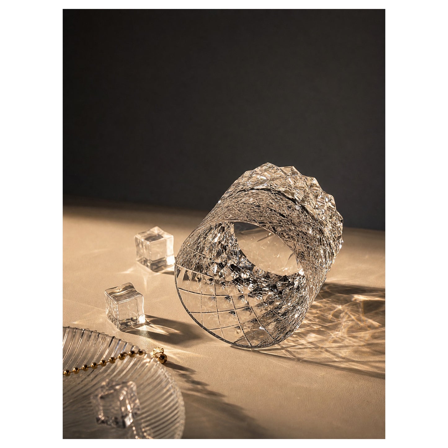 K9 Distant Thunder Crystal Whiskey Glass