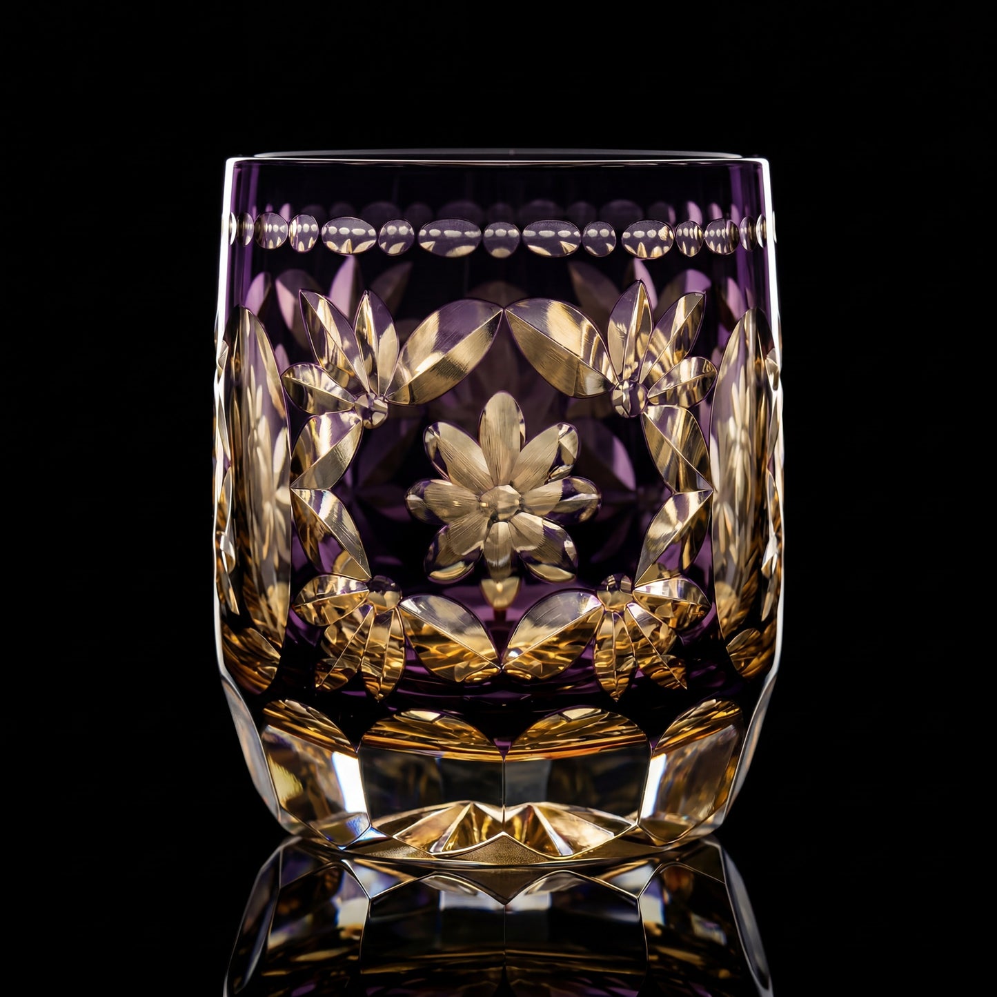 Hanamari Edo Kiriko Whiskey Glass