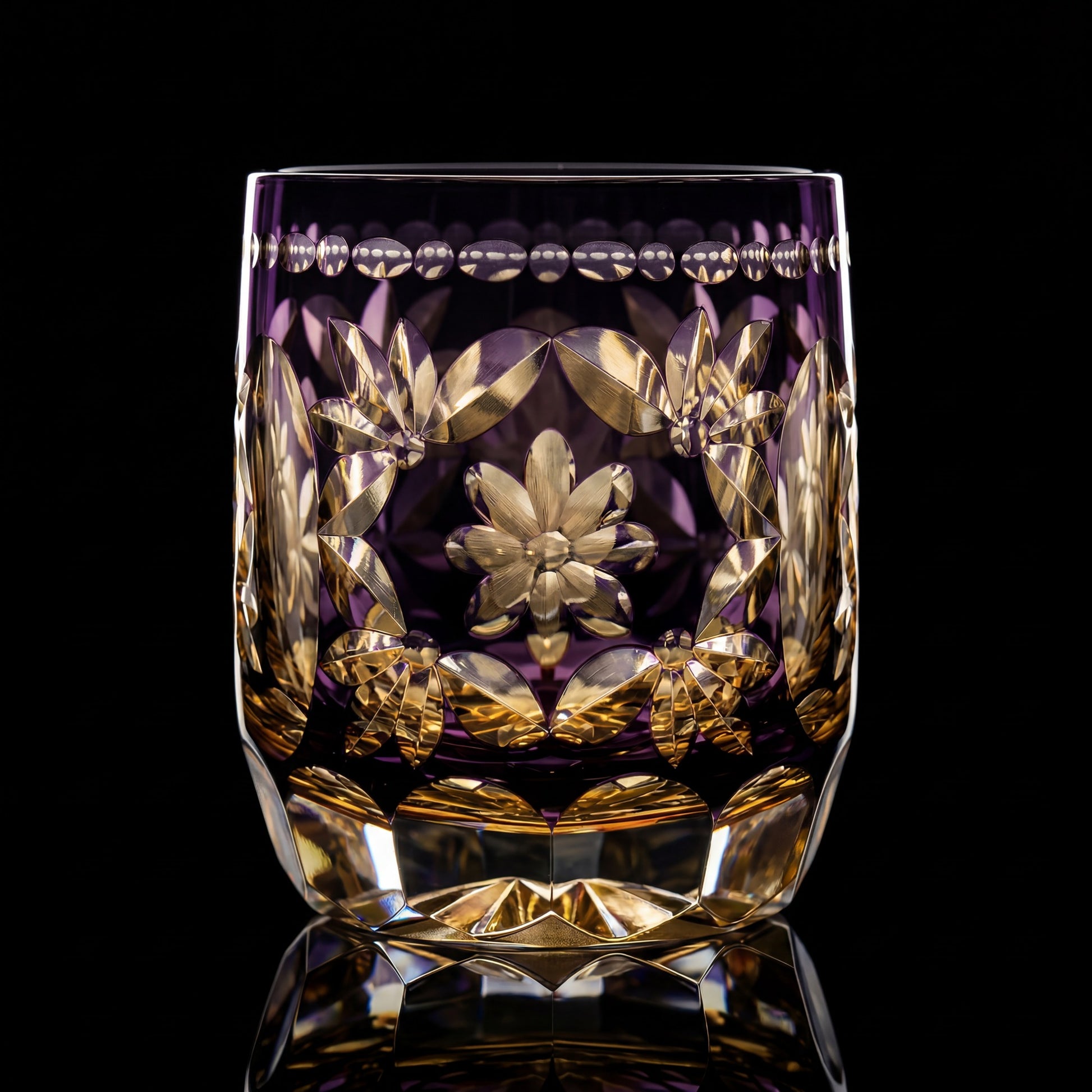 Hanamari Edo Kiriko Whiskey Glass