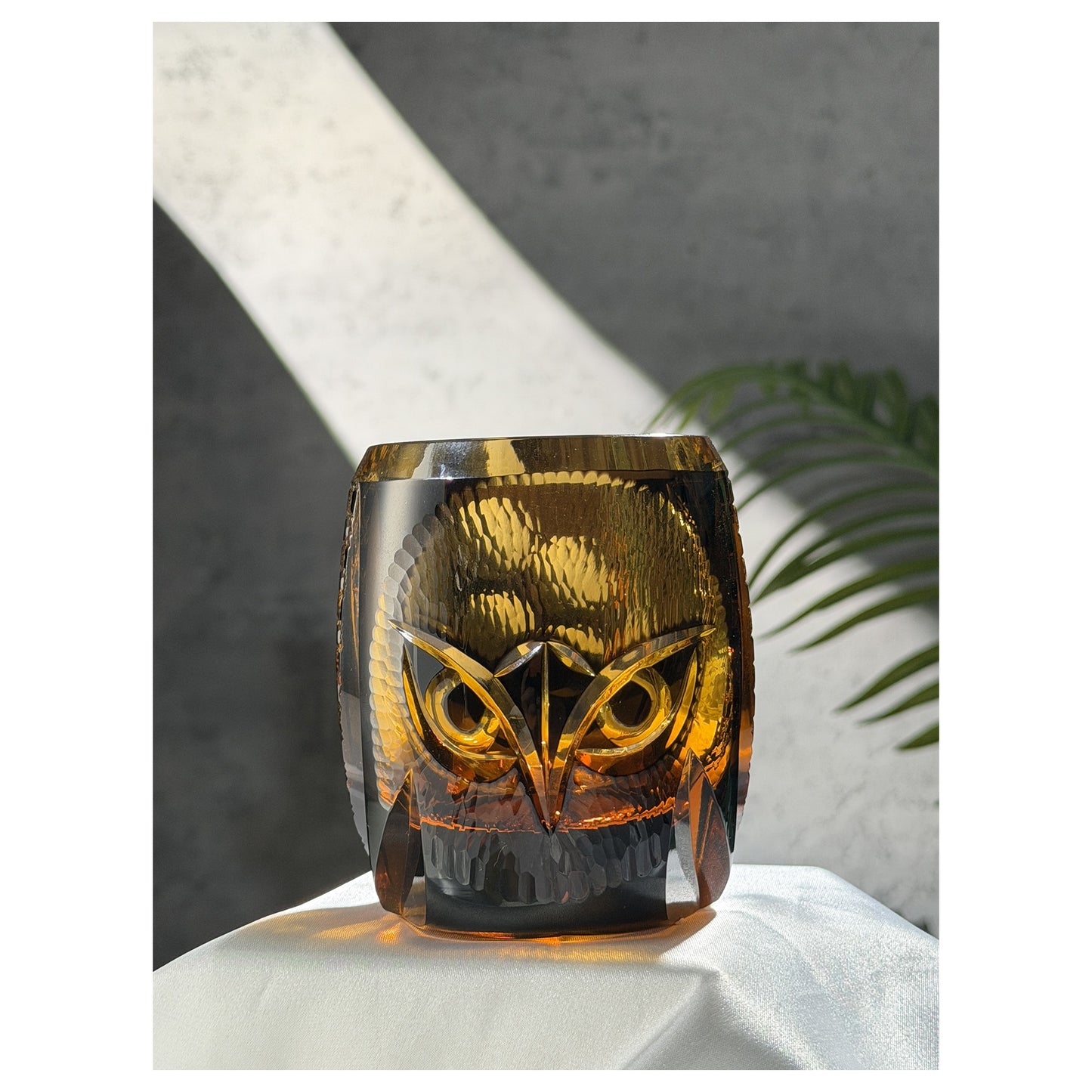 Owl Edo Kiriko Whiskey Glass