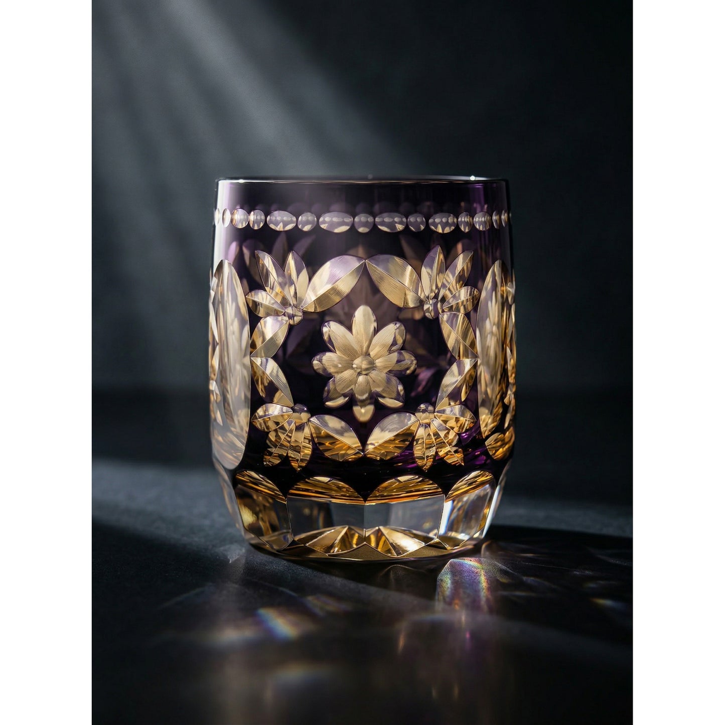 Hanamari Edo Kiriko Whiskey Glass