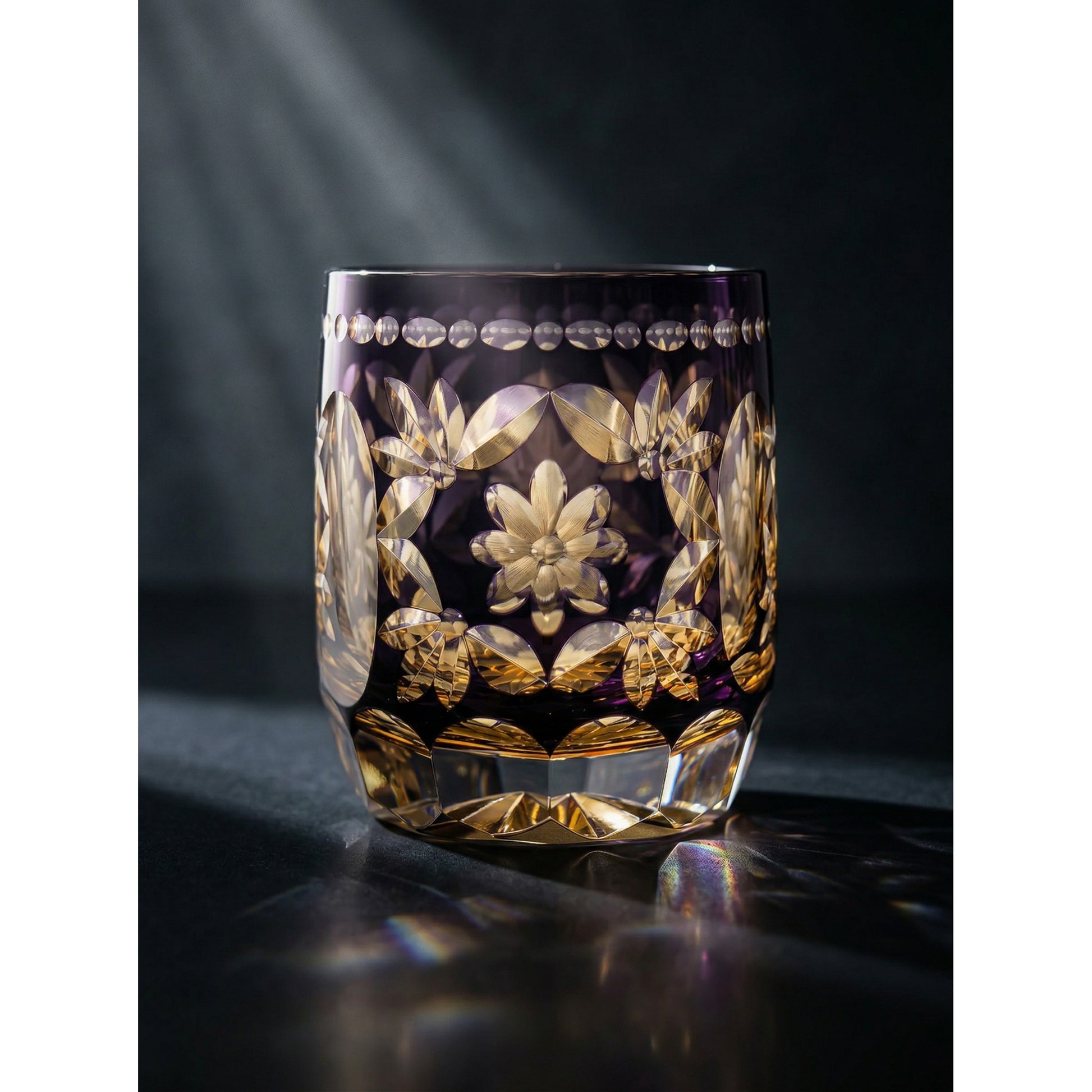 Hanamari Edo Kiriko Whiskey Glass