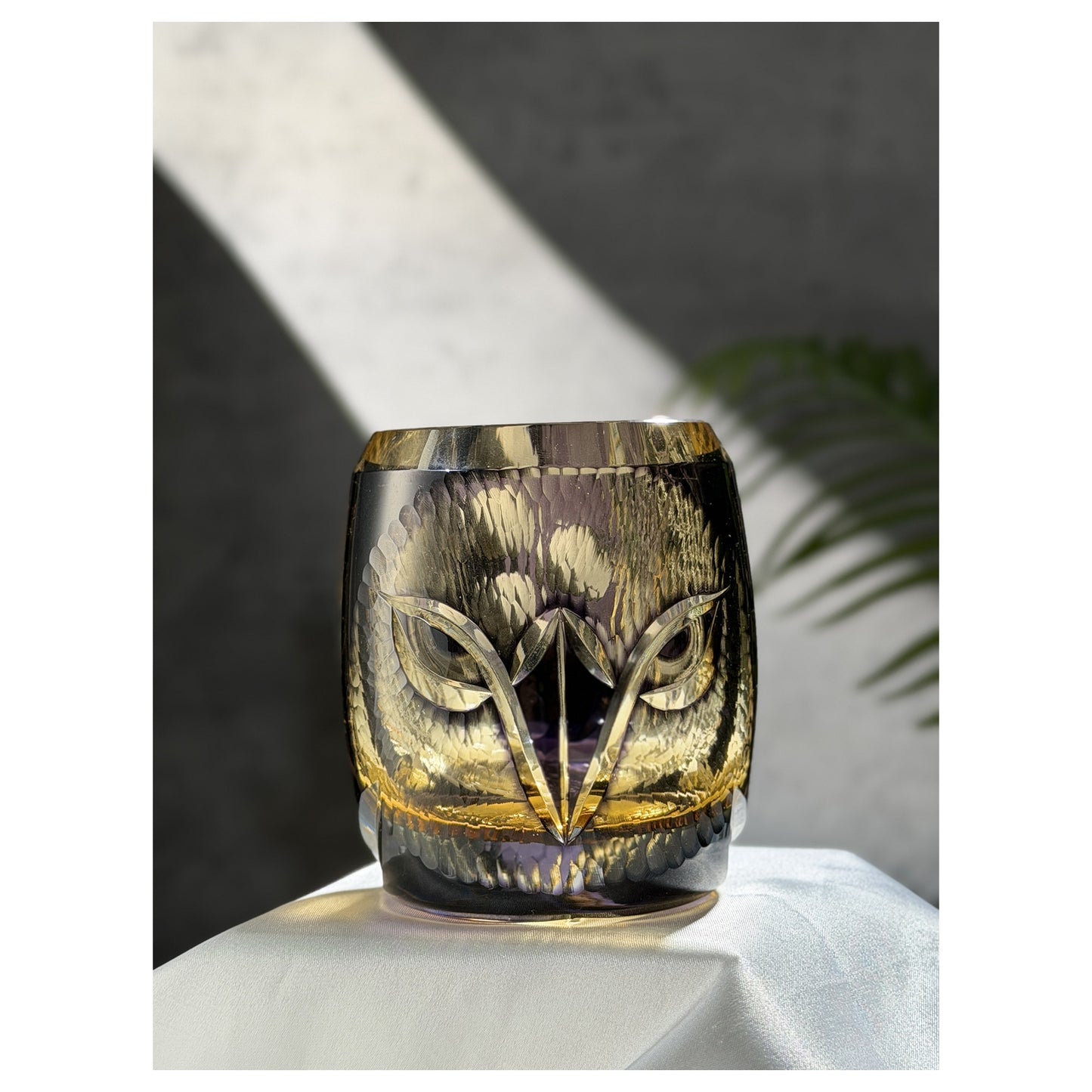 Owl Edo Kiriko Whiskey Glass
