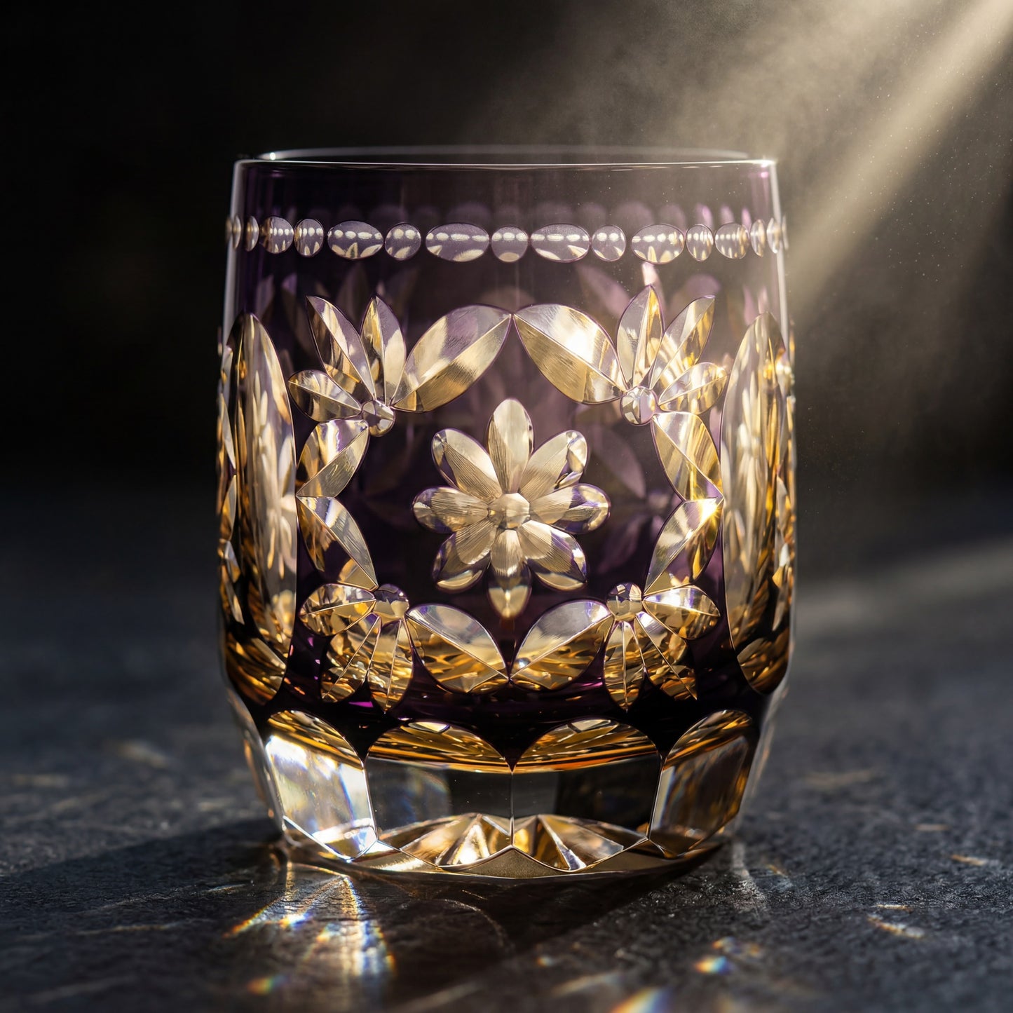 Hanamari Edo Kiriko Whiskey Glass