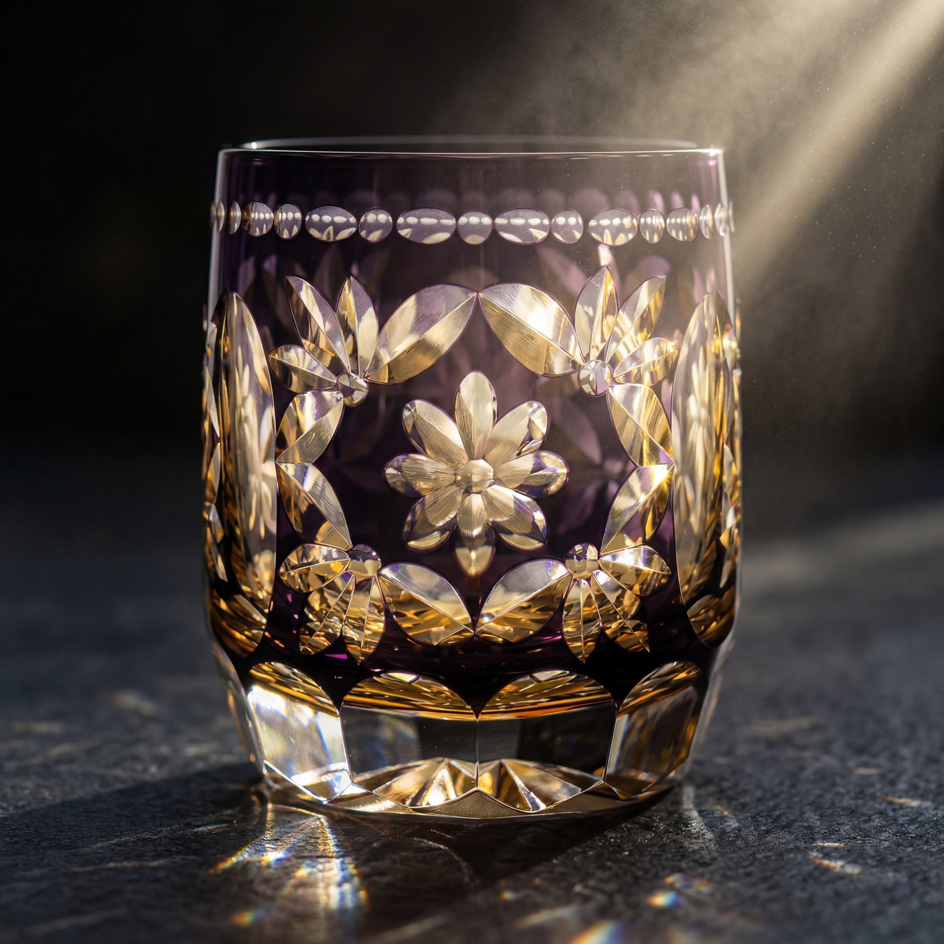 Hanamari Edo Kiriko Whiskey Glass