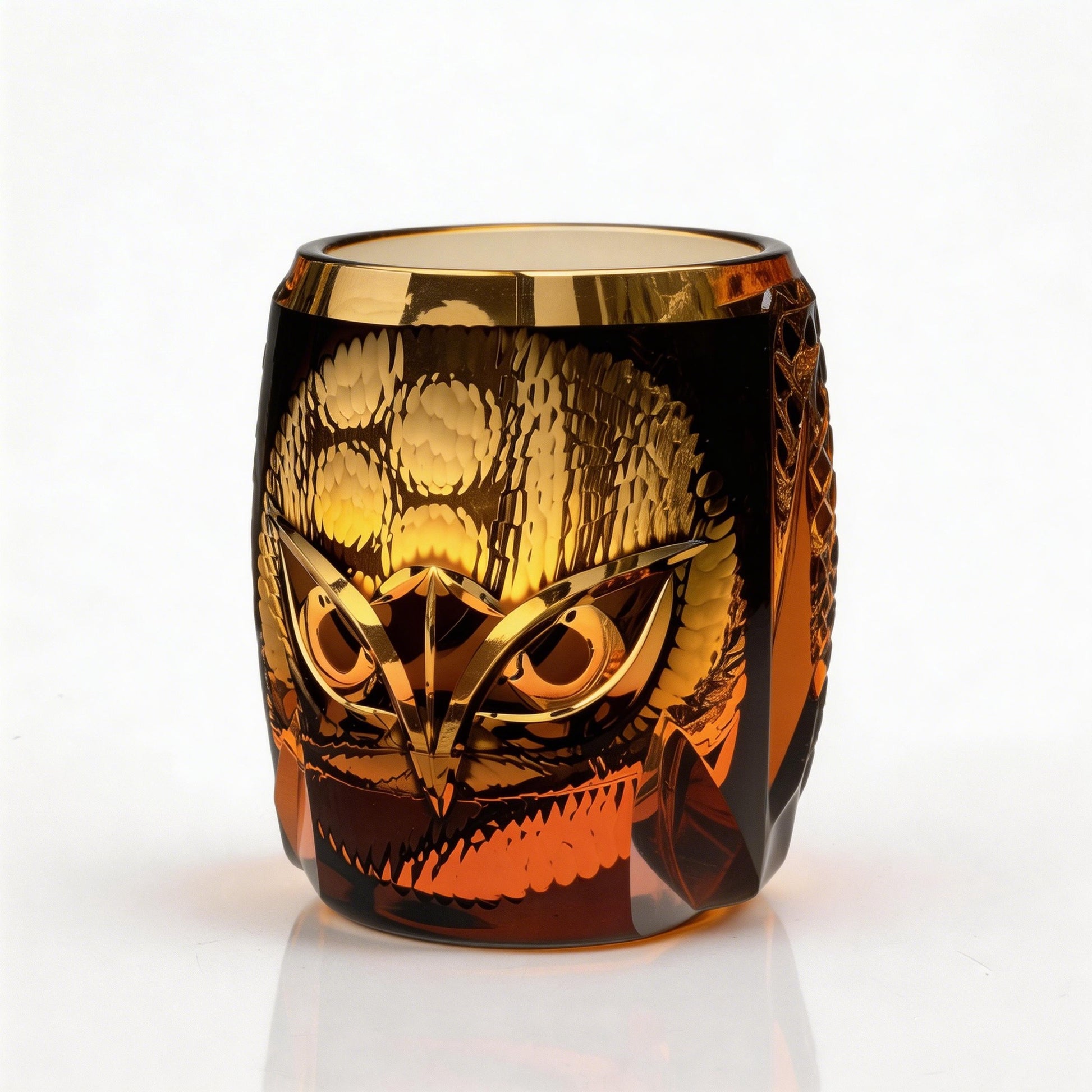 Owl Edo Kiriko Whiskey Glass